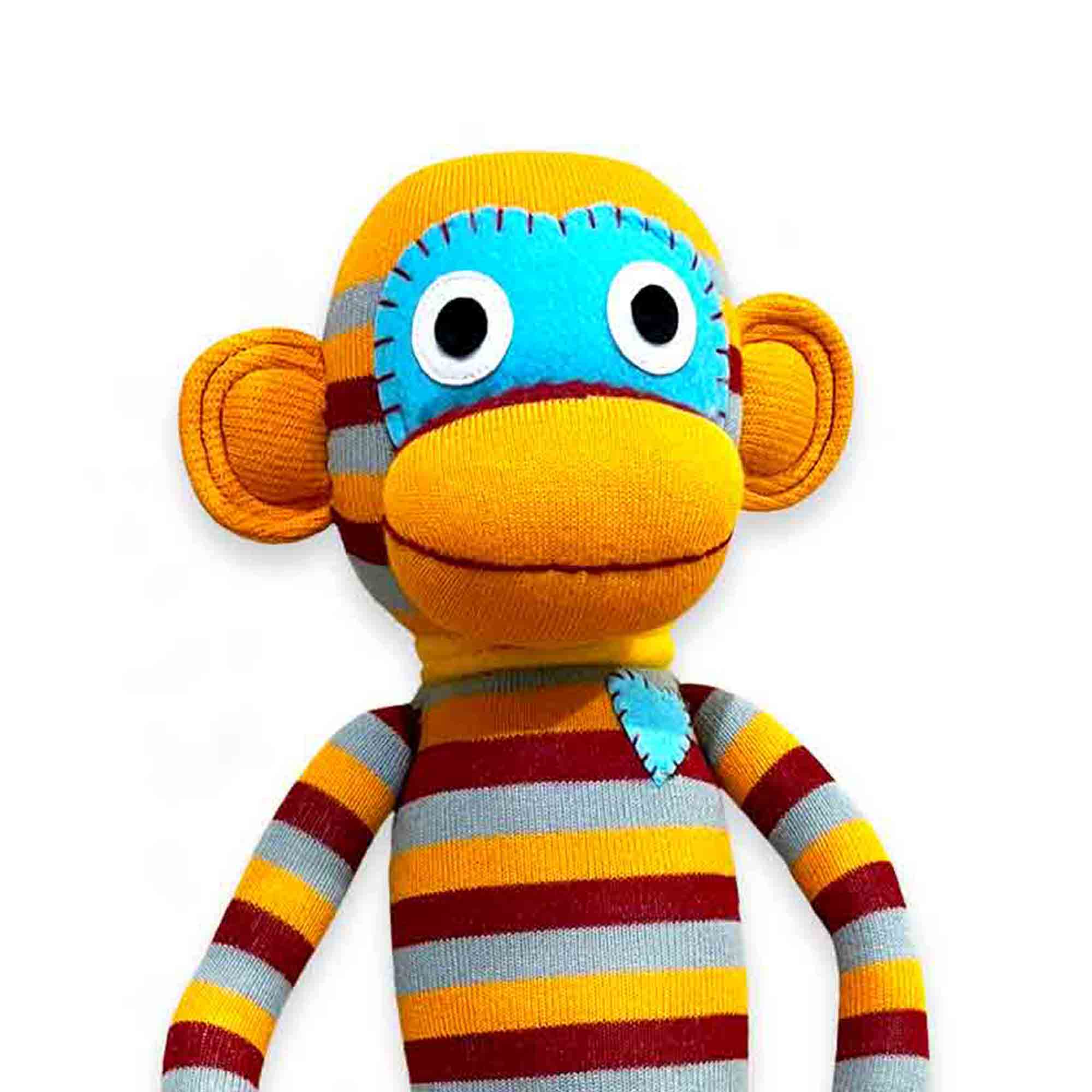 Jules 70cm Sock Monkey Plush Toy