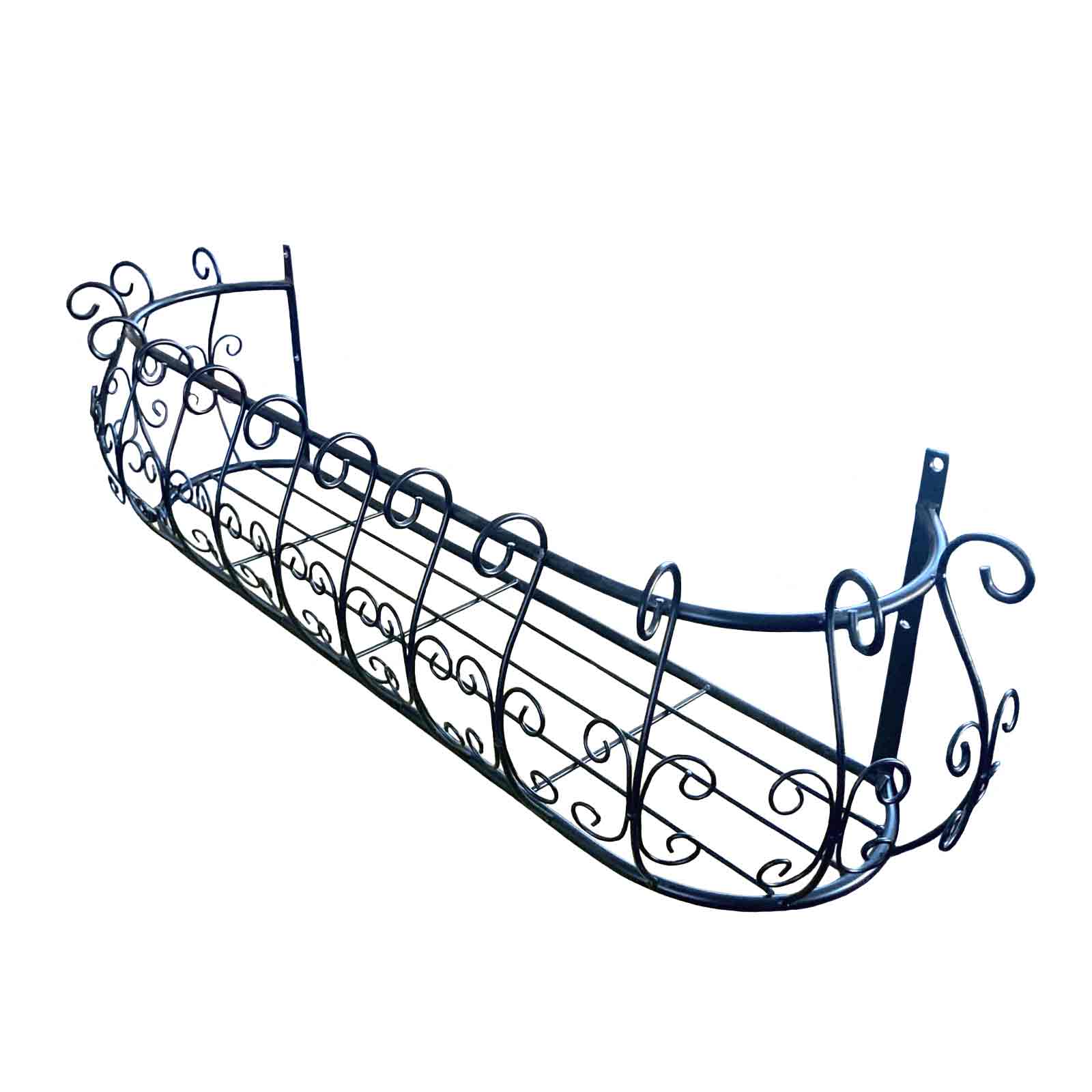 90cm Parisian Style Iron Window Box Wall Planter