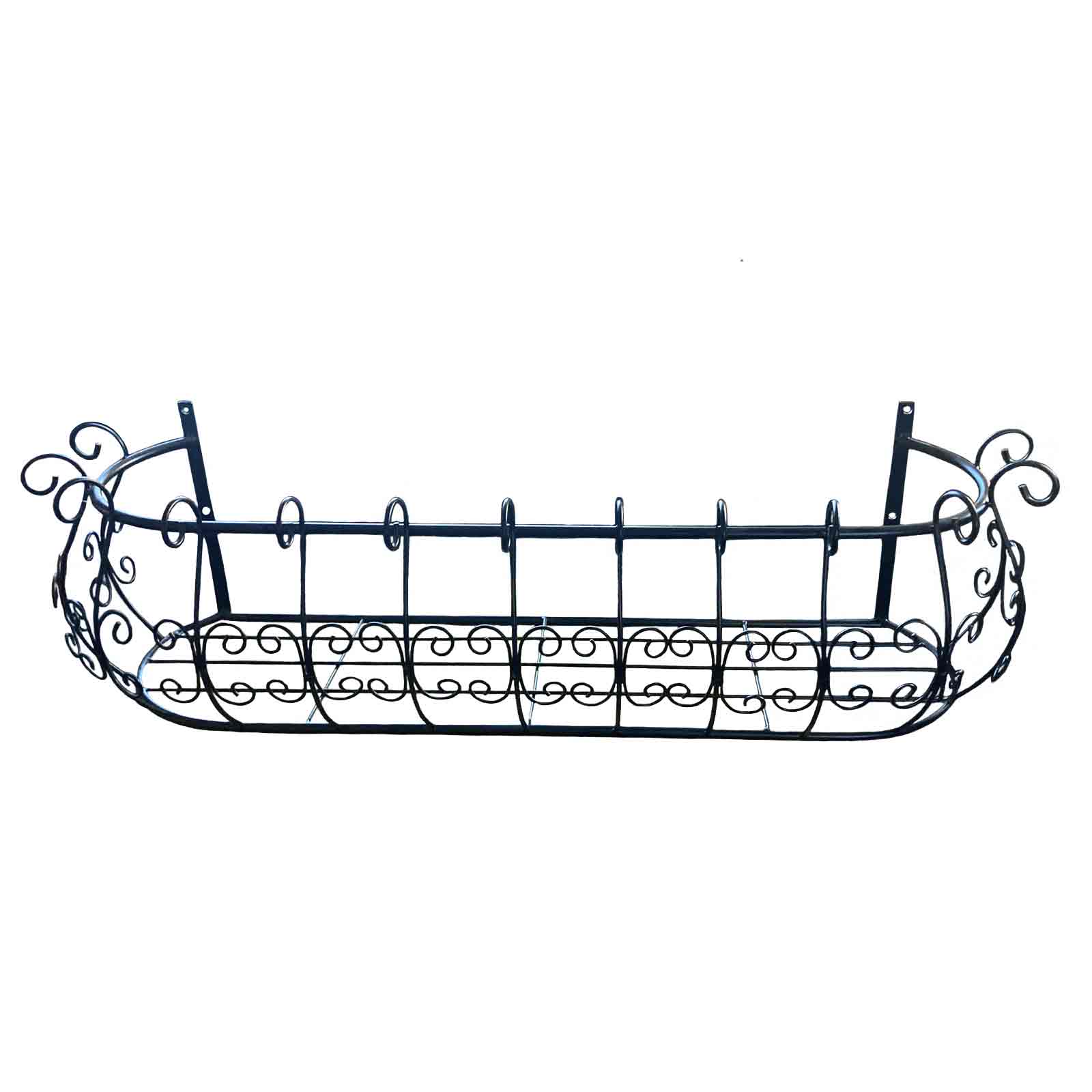 90cm Parisian Style Iron Window Box Wall Planter
