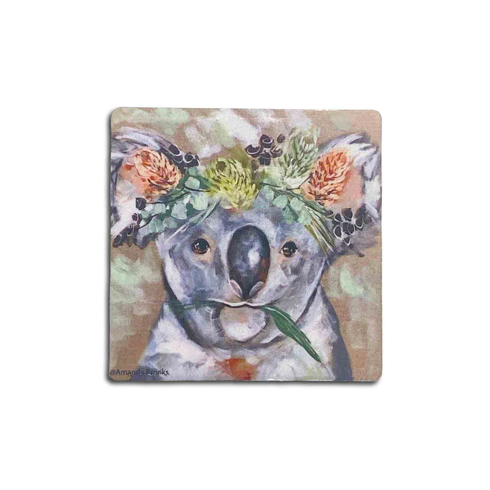 Amanda Brooks Forget Me Not Australian Koala Fine Art Magnet