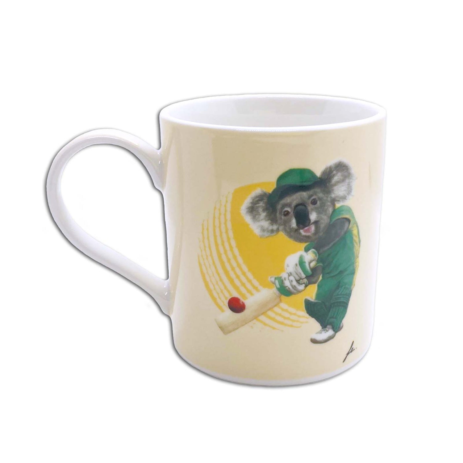Andrew Gibbons Cricket Sporty Koala Coffee Mug