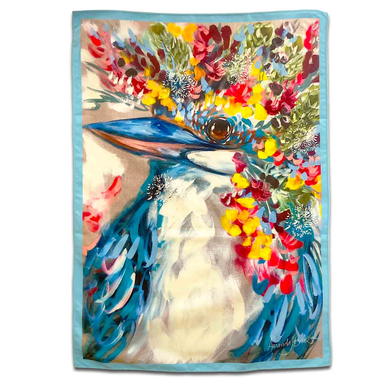 Australian Artist Amanda Brooks Carletta Souvenir Tea Towel