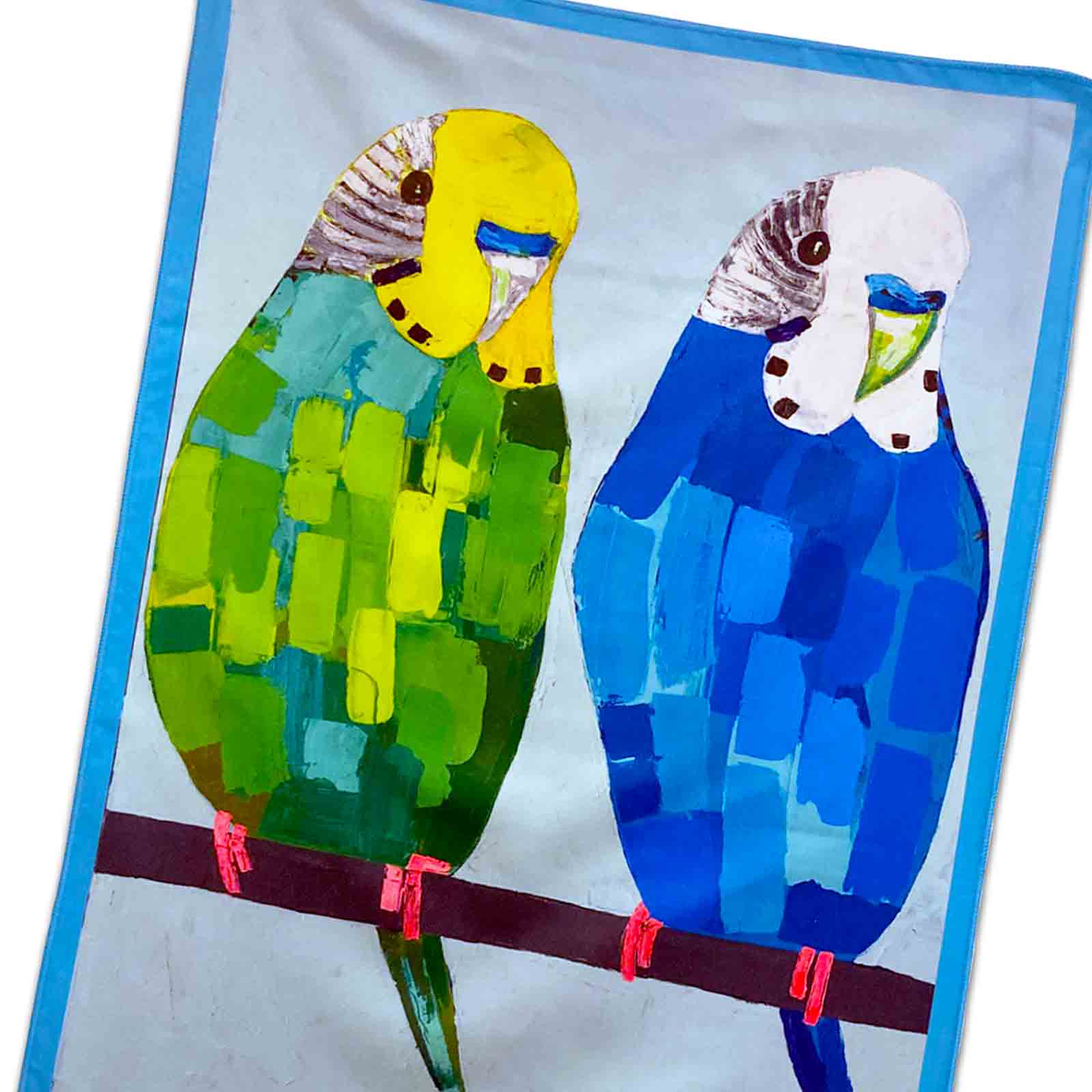 Australian Artist Anna Blatman Byron & Bruno Microfibre Tea Towel