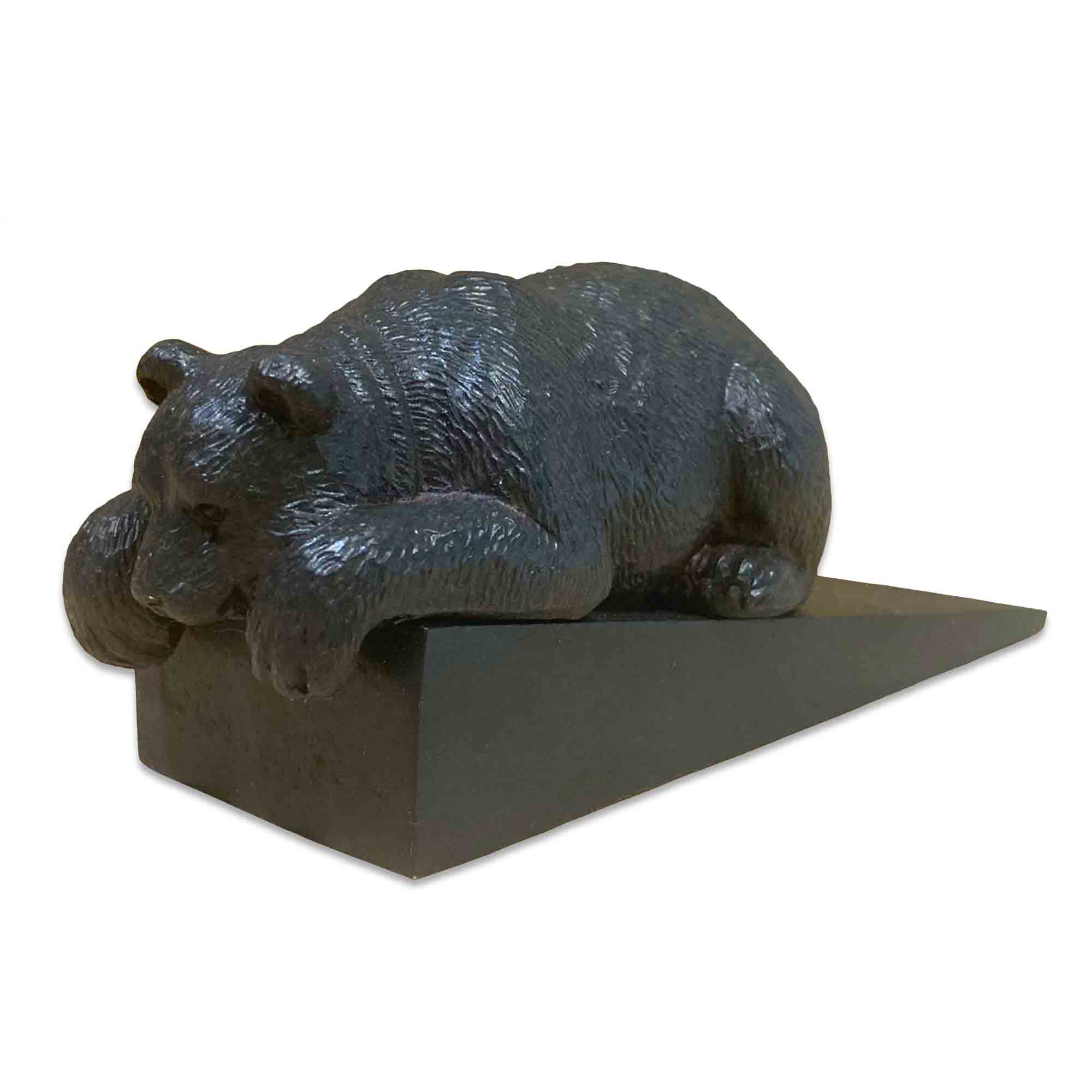 Black Bear Door Stop Wedge