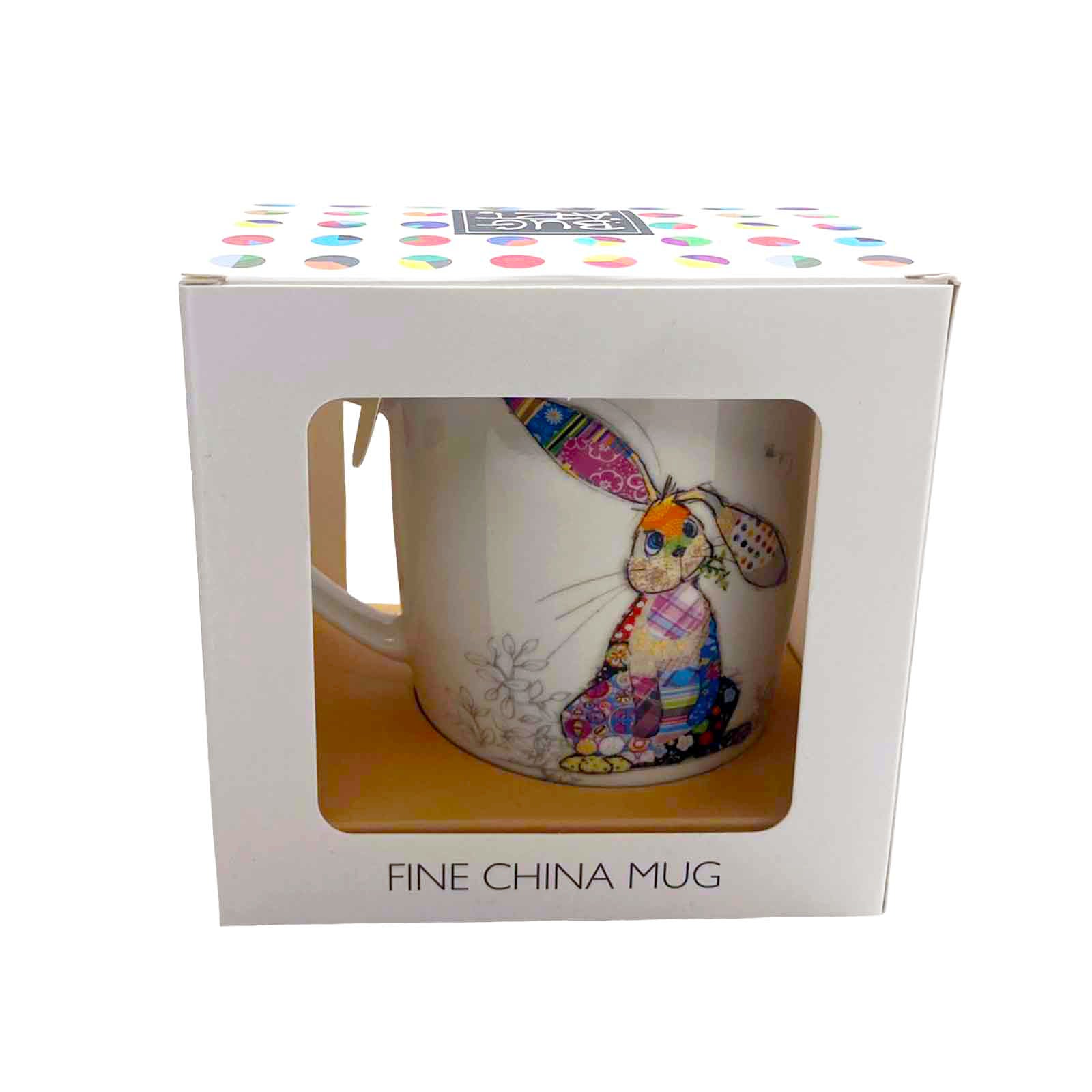 Binky Bunny Bug Art Kooks Fine China Coffee Mug - Gift Boxed