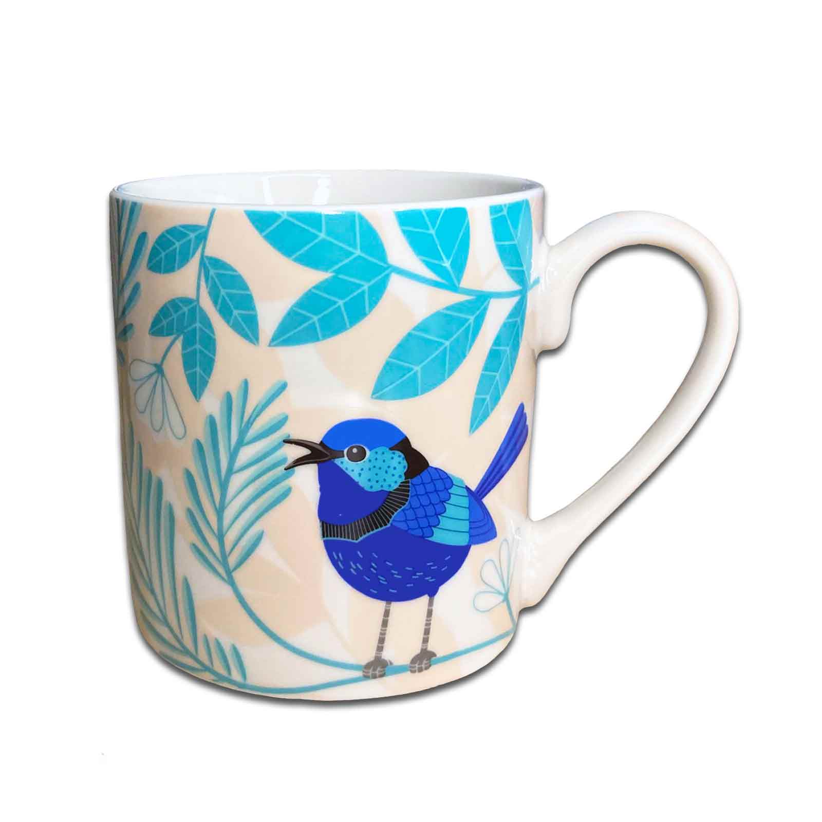 Blue Wren Gift Boxed Australian Birds Ceramic Coffee Mug
