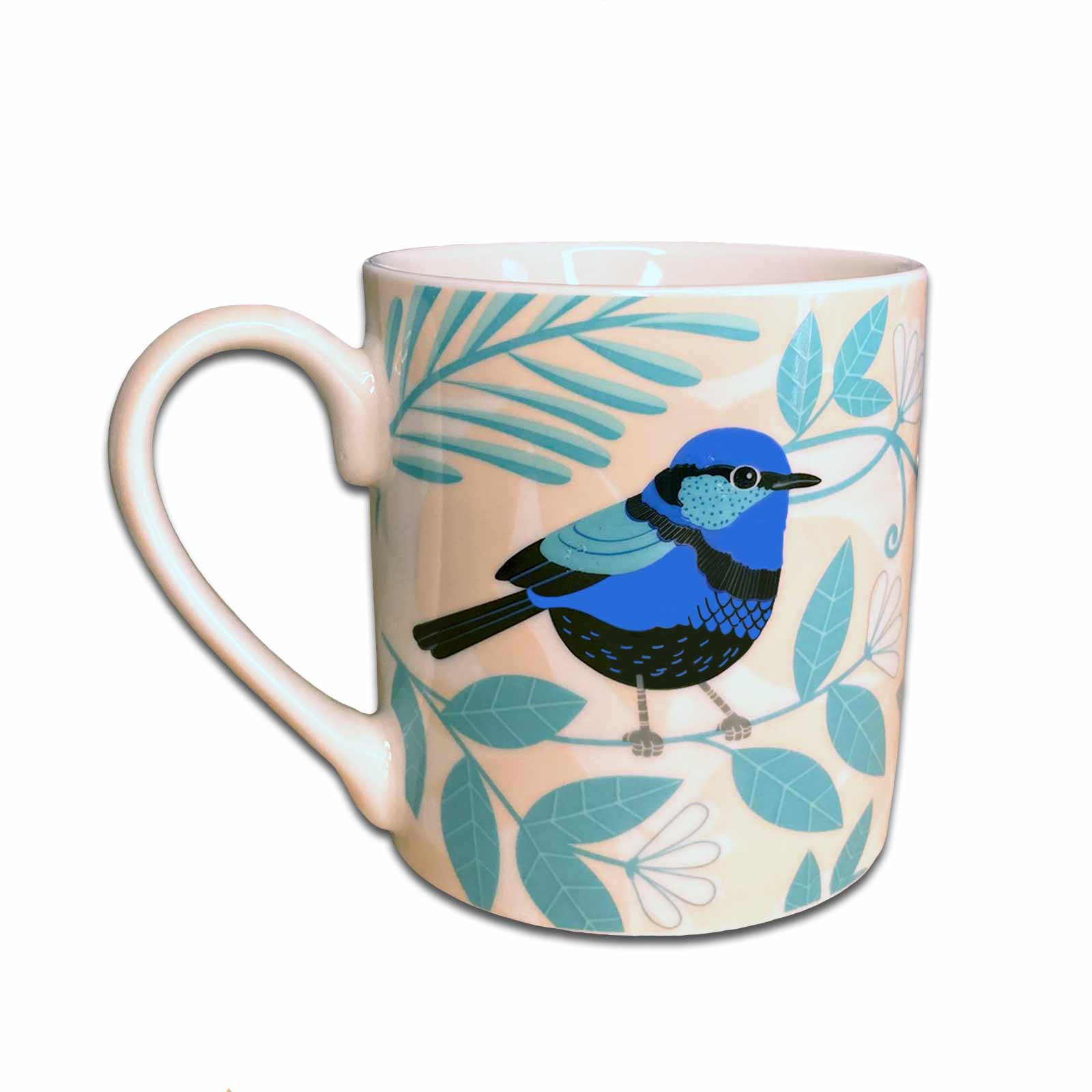 Blue Wren Gift Boxed Australian Birds Ceramic Coffee Mug