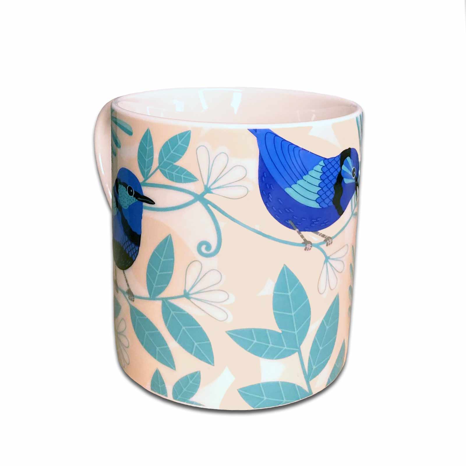 Blue Wren Gift Boxed Australian Birds Ceramic Coffee Mug
