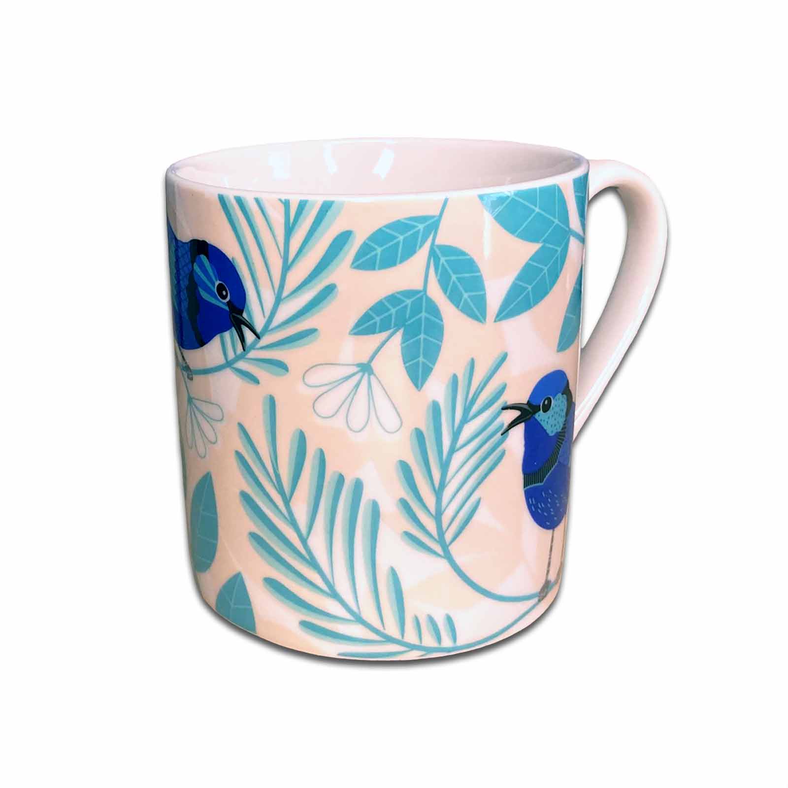 Blue Wren Gift Boxed Australian Birds Ceramic Coffee Mug
