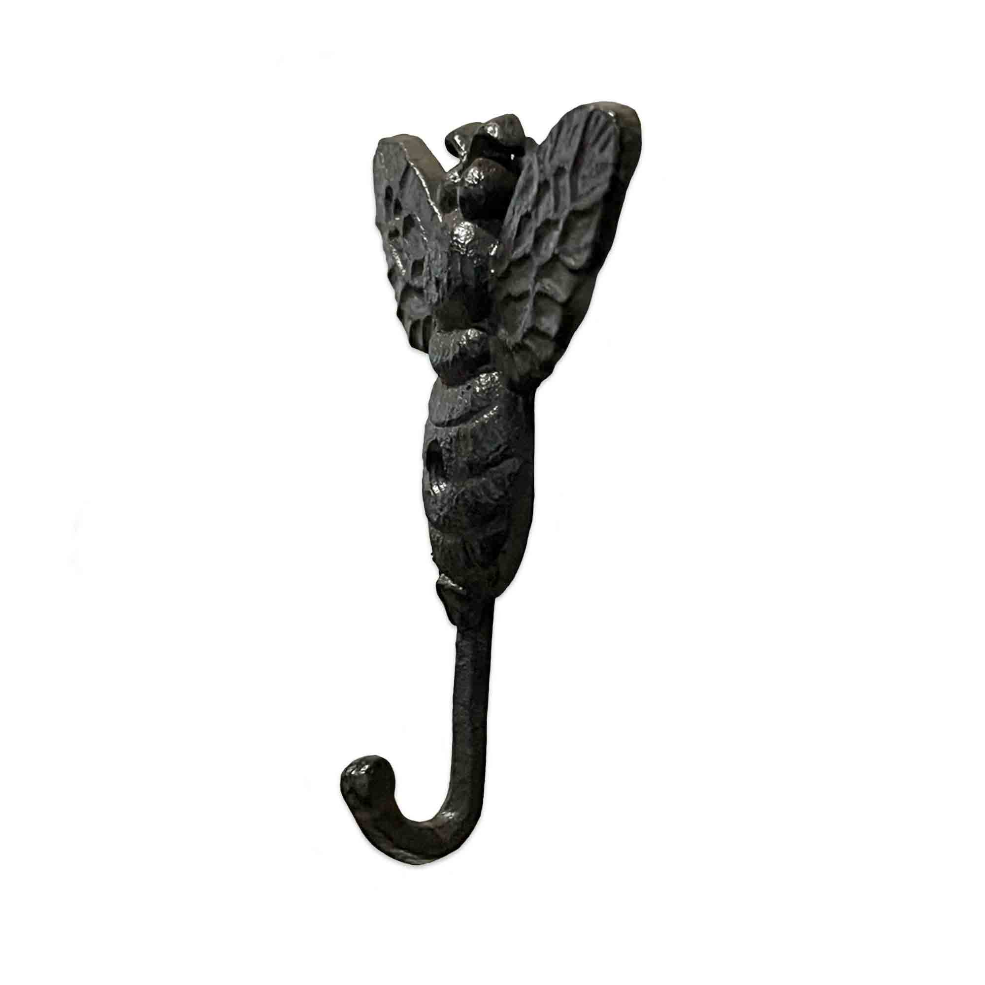 Bee wall hook side profile cast iron