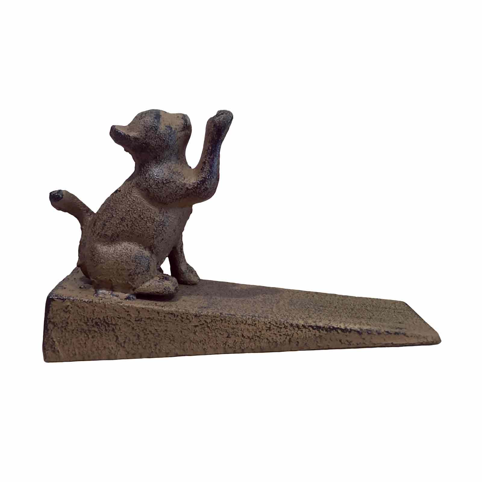 Cat Cast Iron Wedge Door Stop