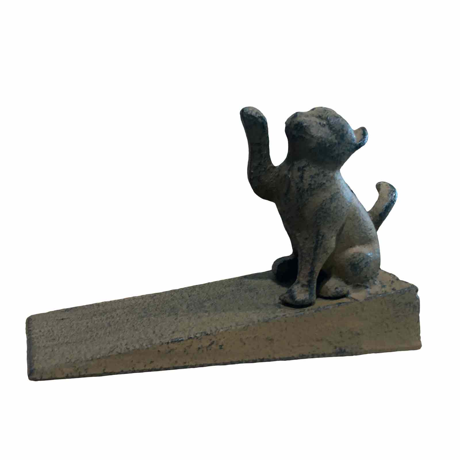 Cat Cast Iron Wedge Door Stop