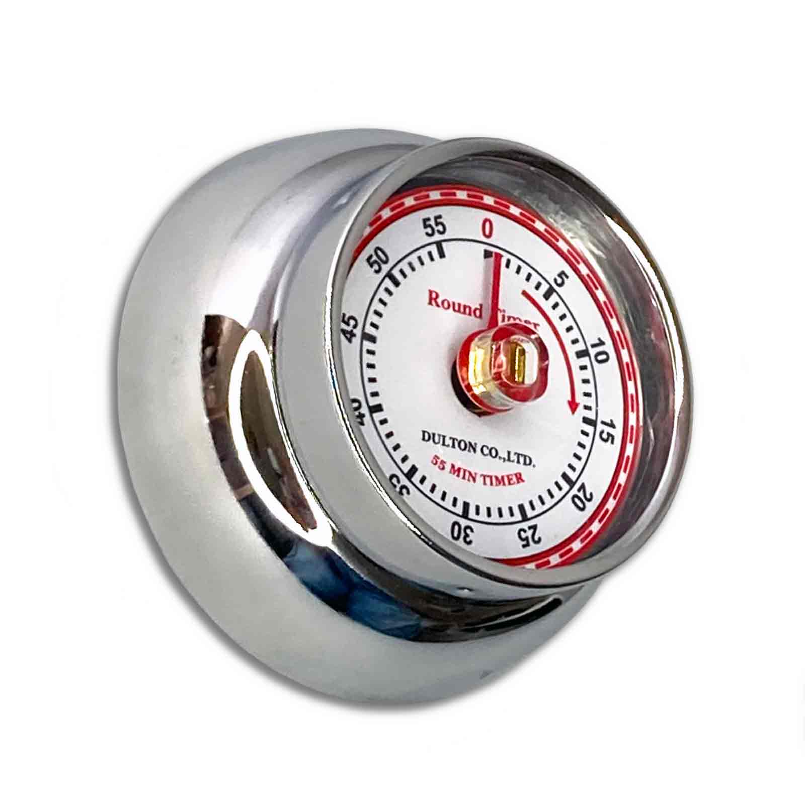 Chrome Dulton Magnetic Metal Mechanical Kitchen Timer
