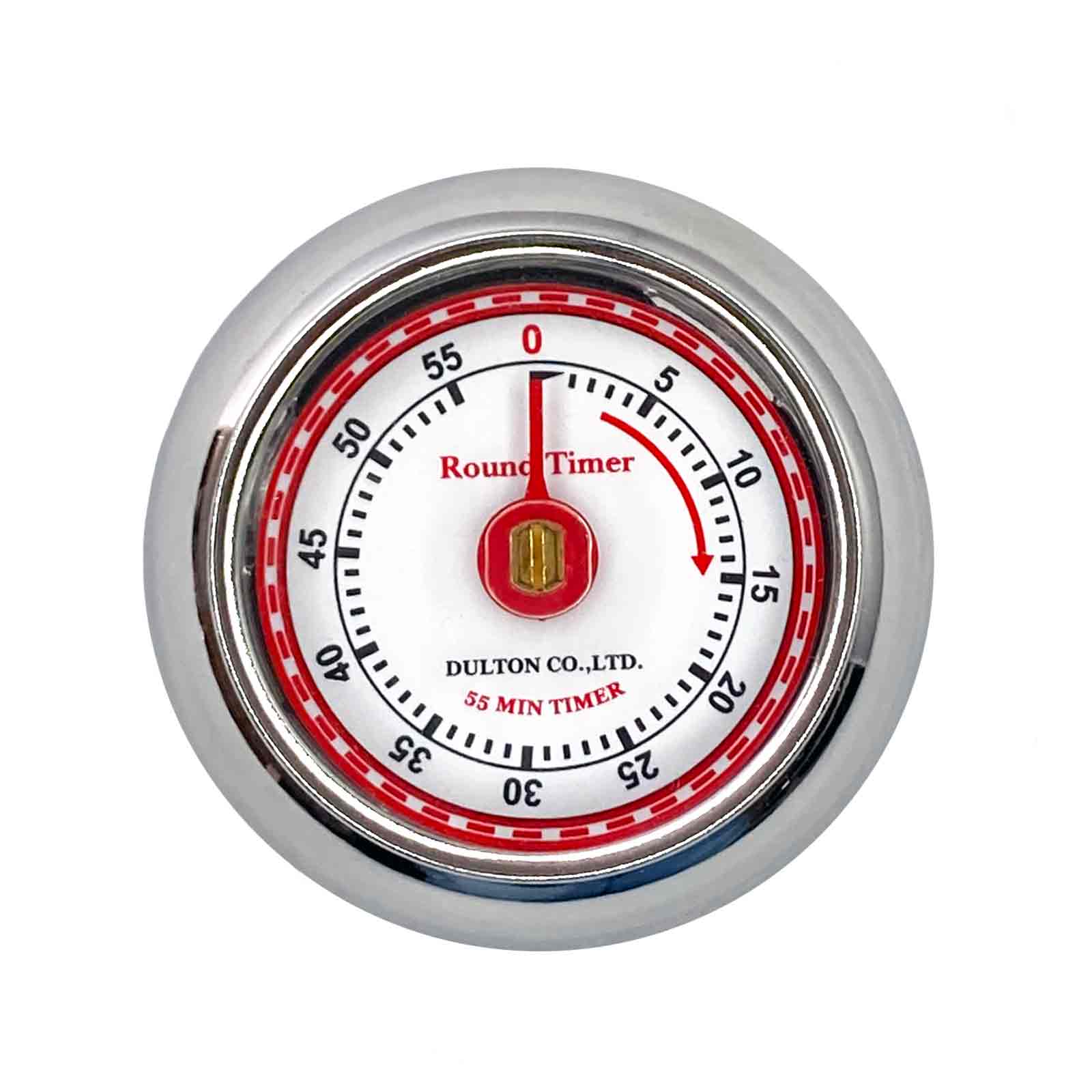 Chrome Dulton Magnetic Metal Mechanical Kitchen Timer