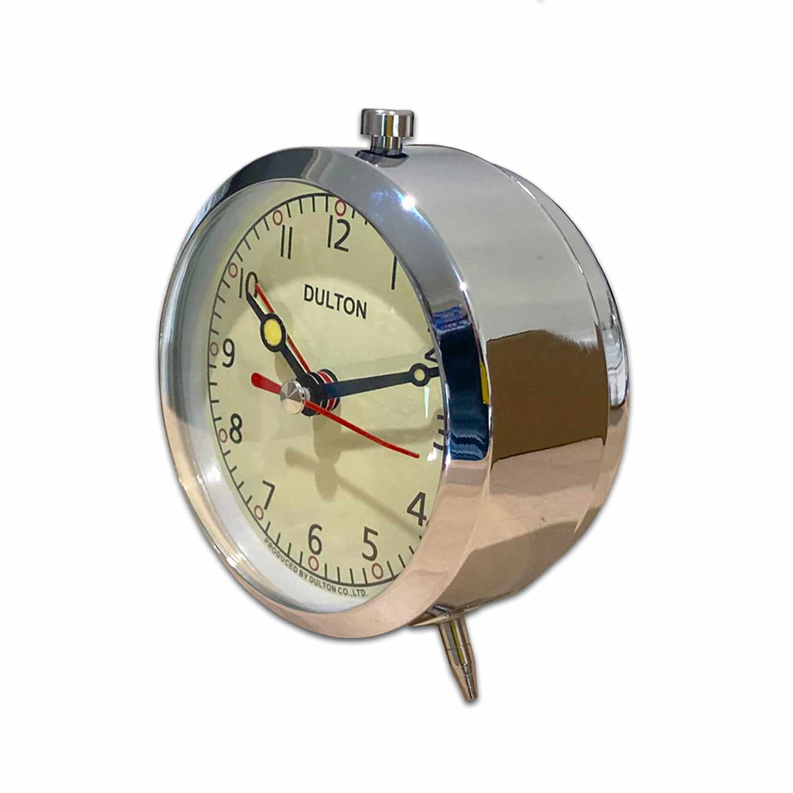 Chrome Dulton Retro Metal Alarm Clock