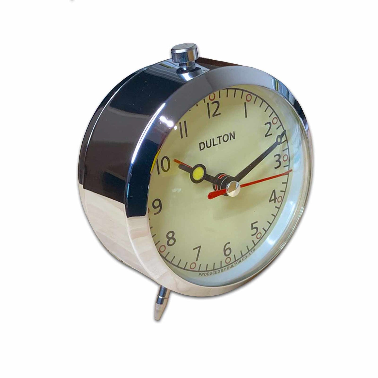 Chrome Dulton Retro Metal Alarm Clock