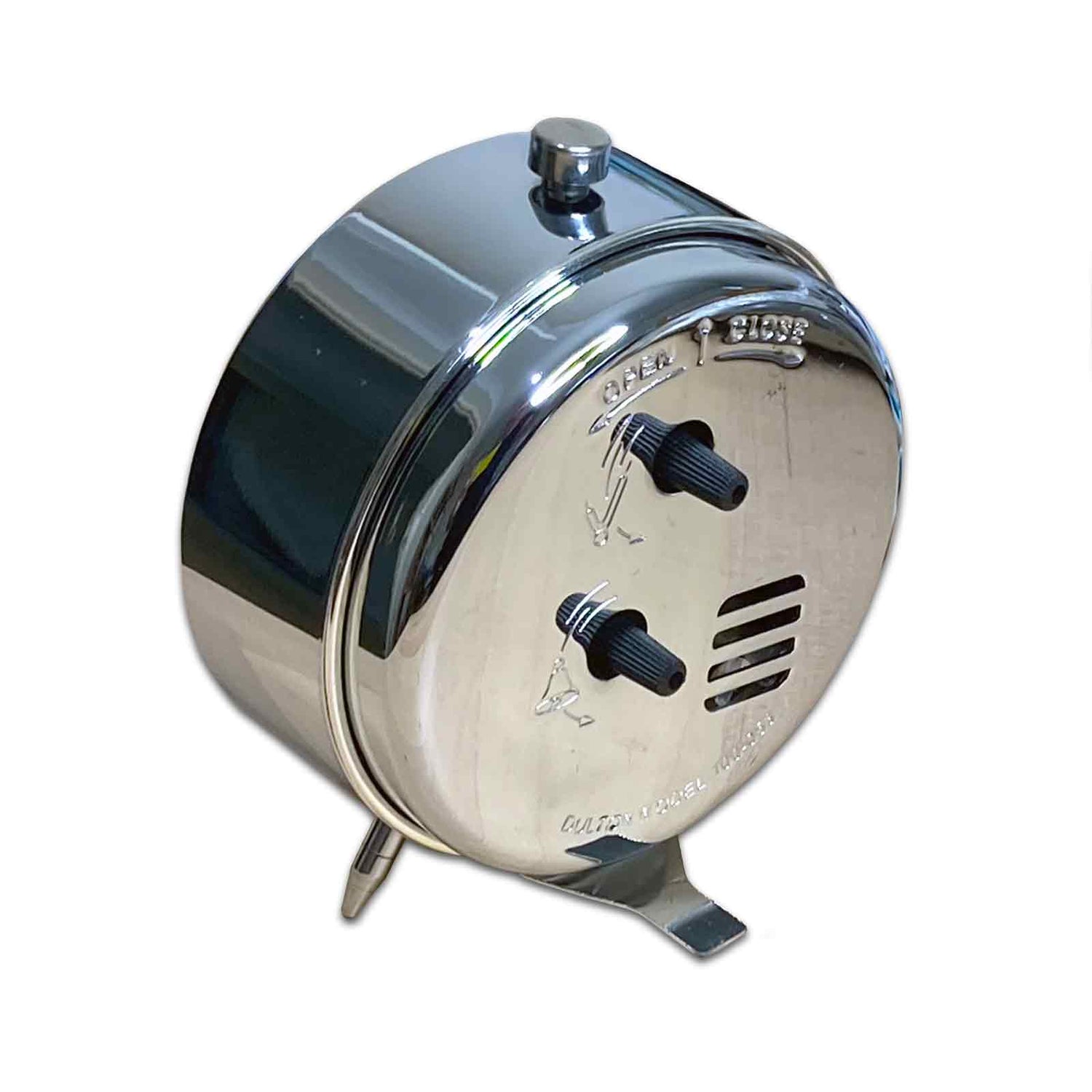 Chrome Dulton Retro Metal Alarm Clock