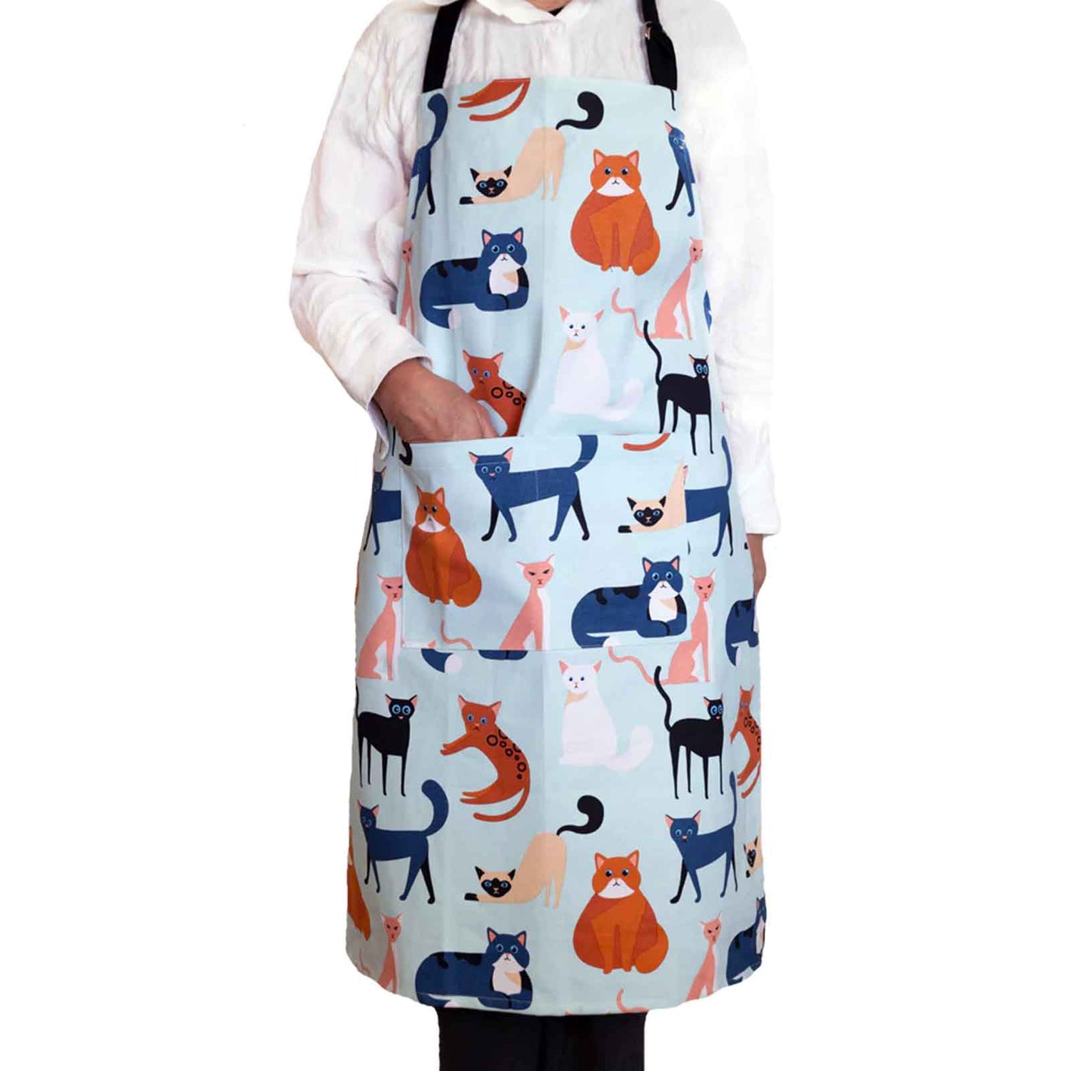 Colourful Cats 100% Cotton Heavy Drill Apron