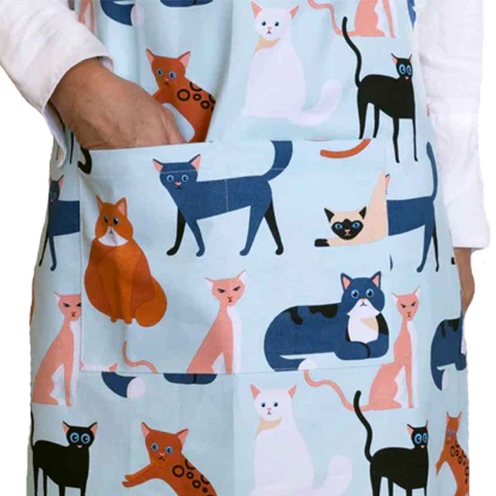 Colourful Cats 100% Cotton Heavy Drill Apron