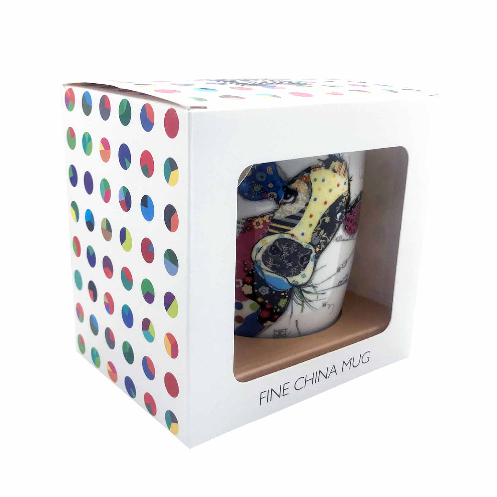 Connie Cow Bug Art Kooks Fine China Coffee Mug