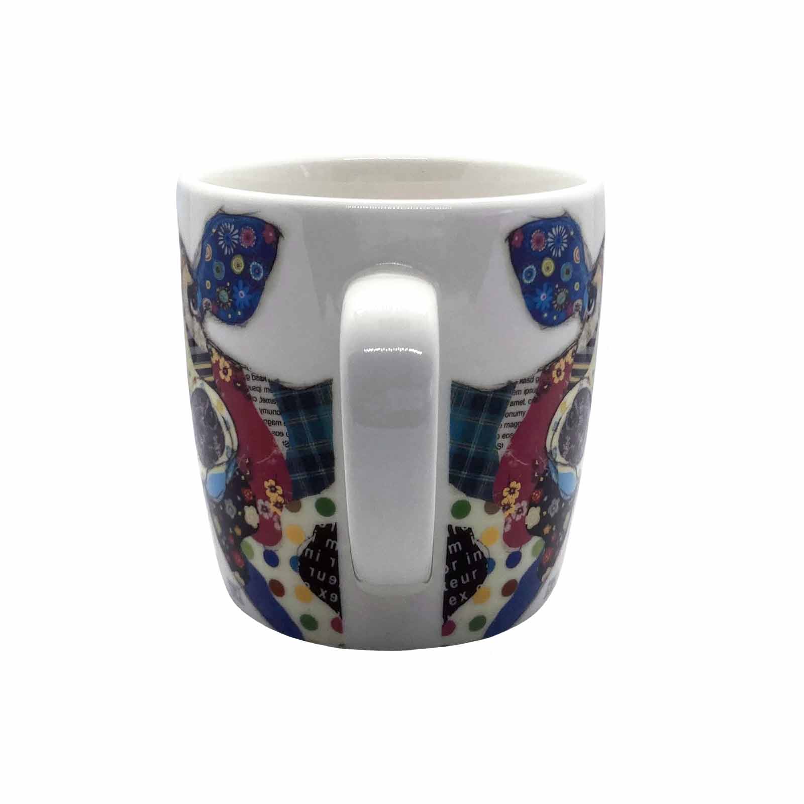 Connie Cow Bug Art Kooks Fine China Coffee Mug