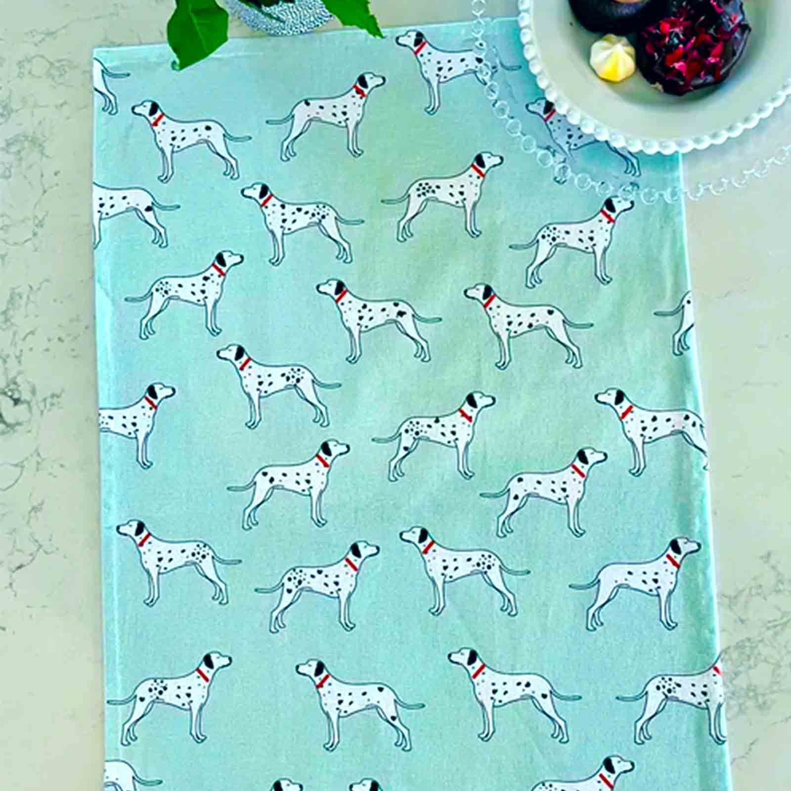 Dalmations 100% Cotton Tea Towel