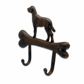 Dog and Bone Cast Iron Rustic Wall Hook