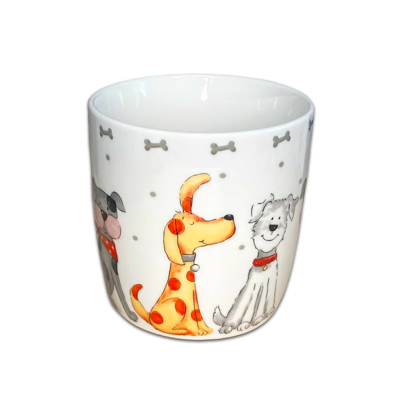 Faithful Friends Large Dogs Gift Boxed Fine China Coffee Mug