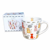 Faithful Friends Multi Cats Fine China Coffee Mug with Gift Box