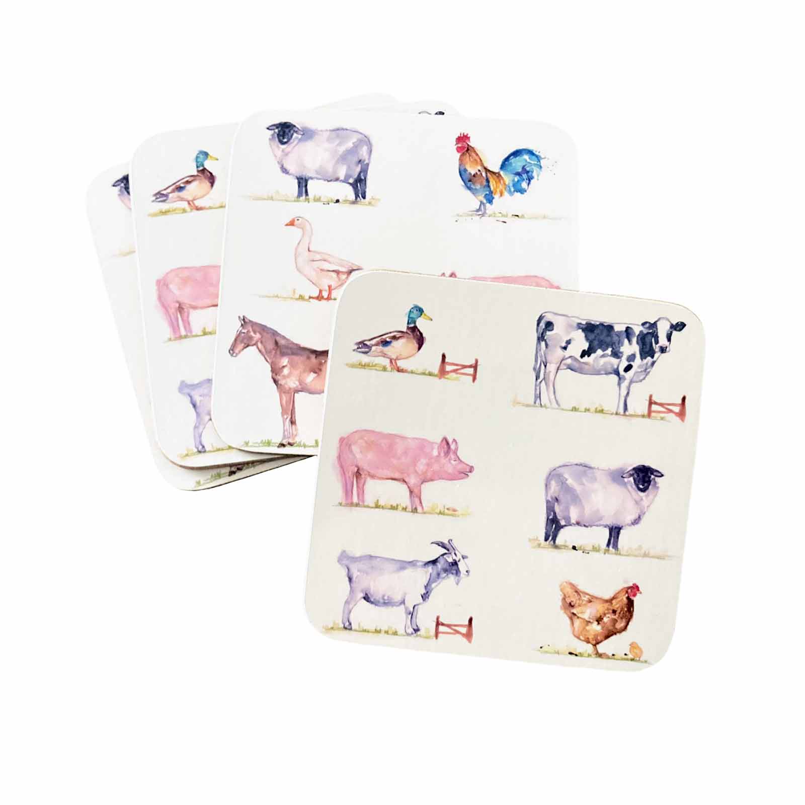 The Farmyard Coasters Set of 4