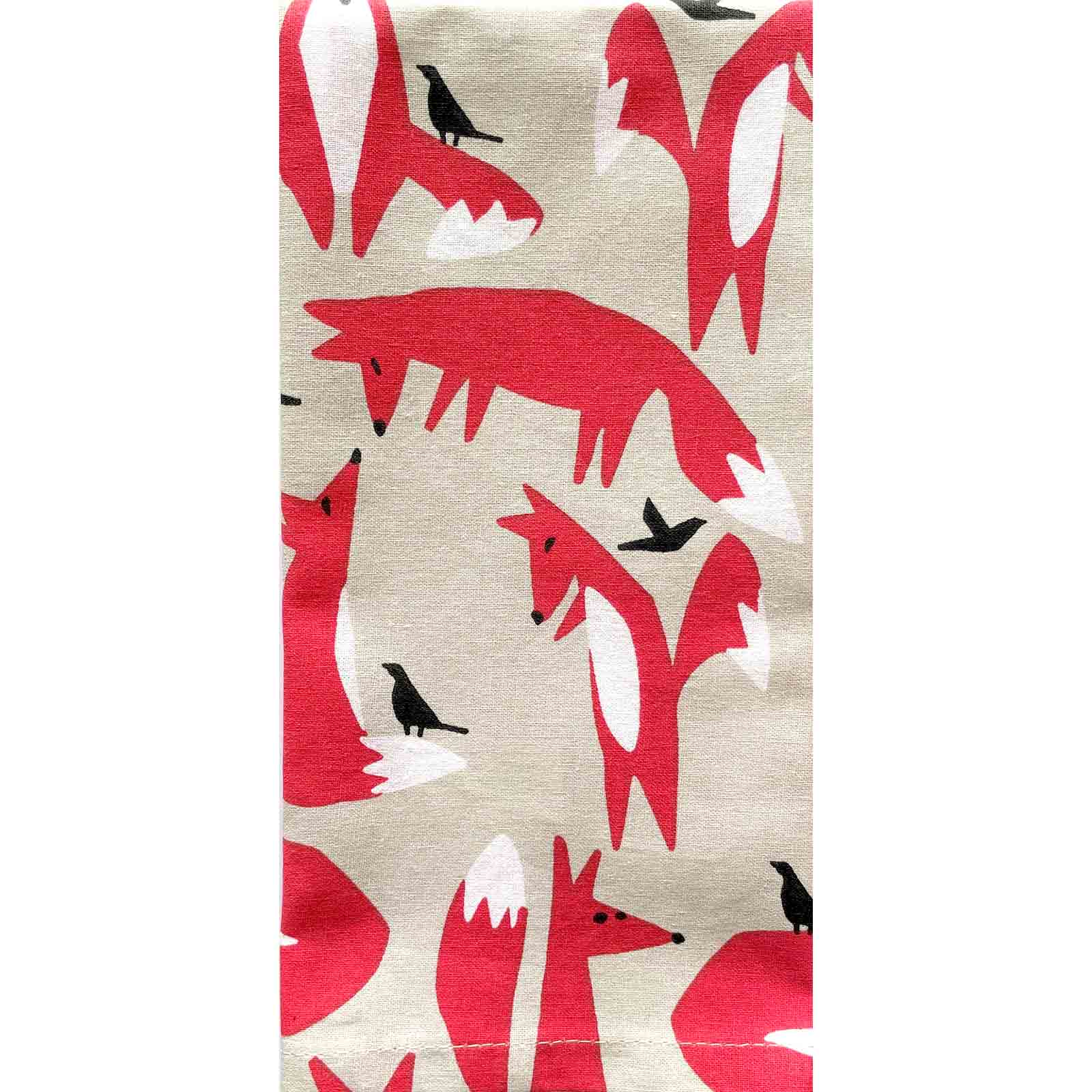 Foxes 100% Cotton Cloth Napkins Set of 4 - 45cm
