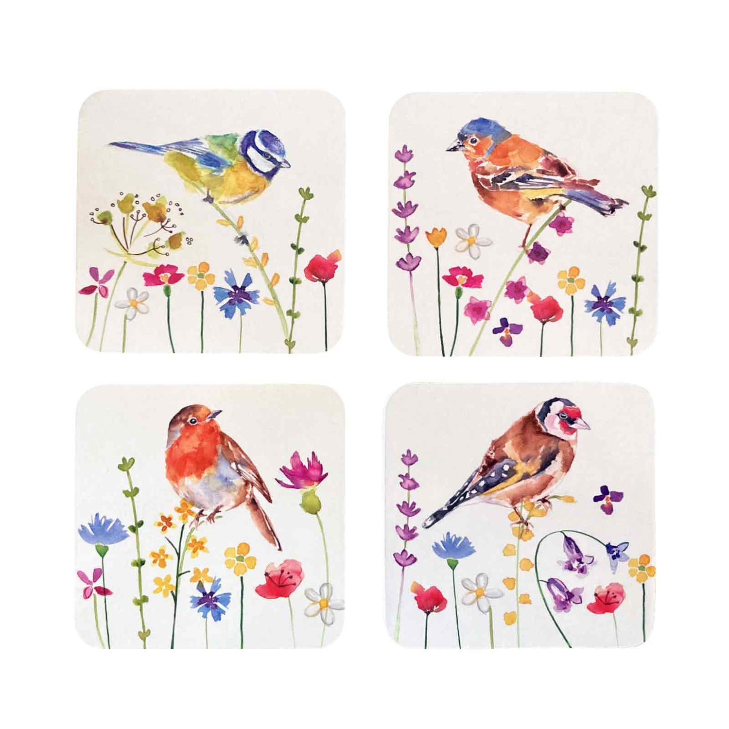 Garden Birds Coasters Set of 4