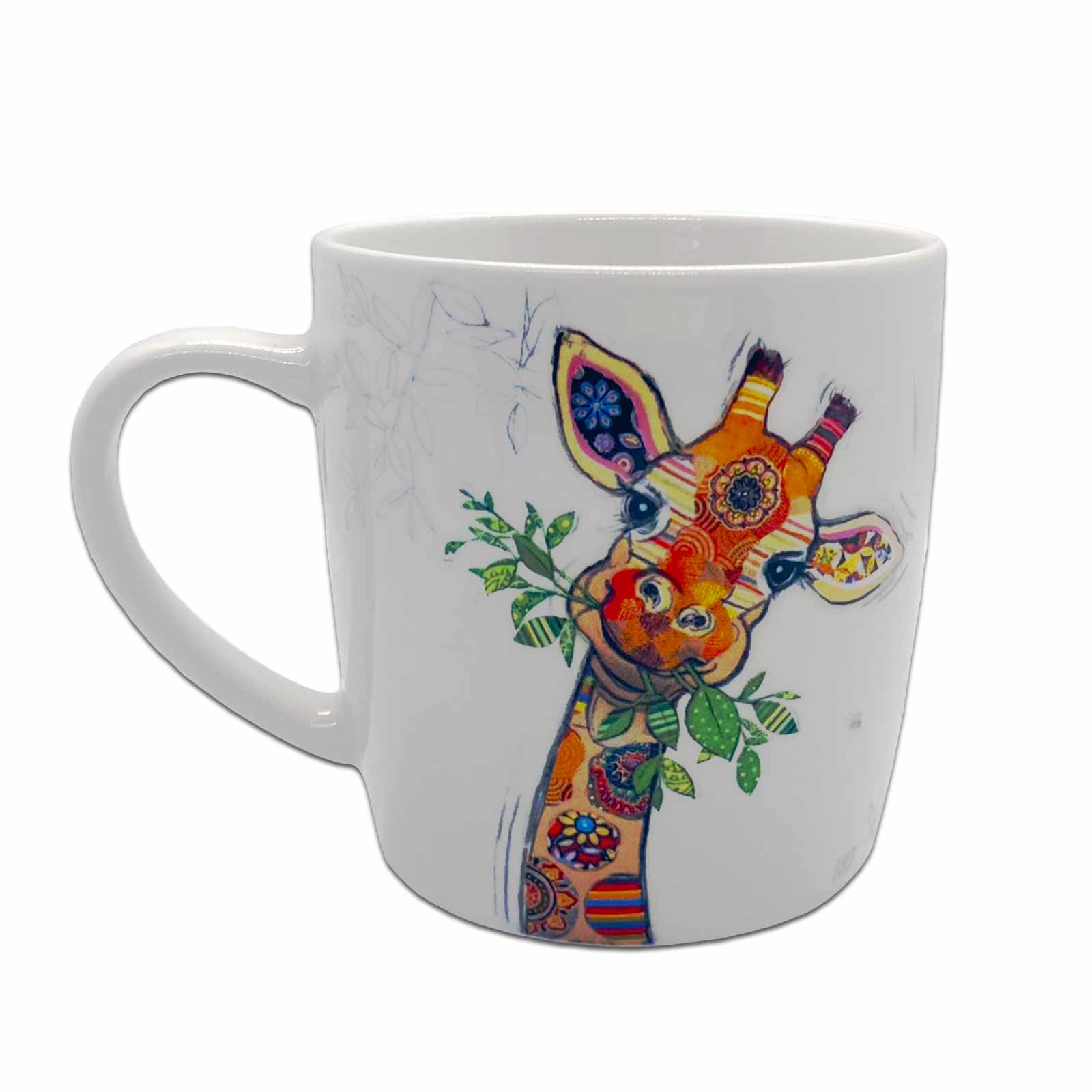 Gina Giraffe Bug Art Kooks Ceramic Coffee Mug