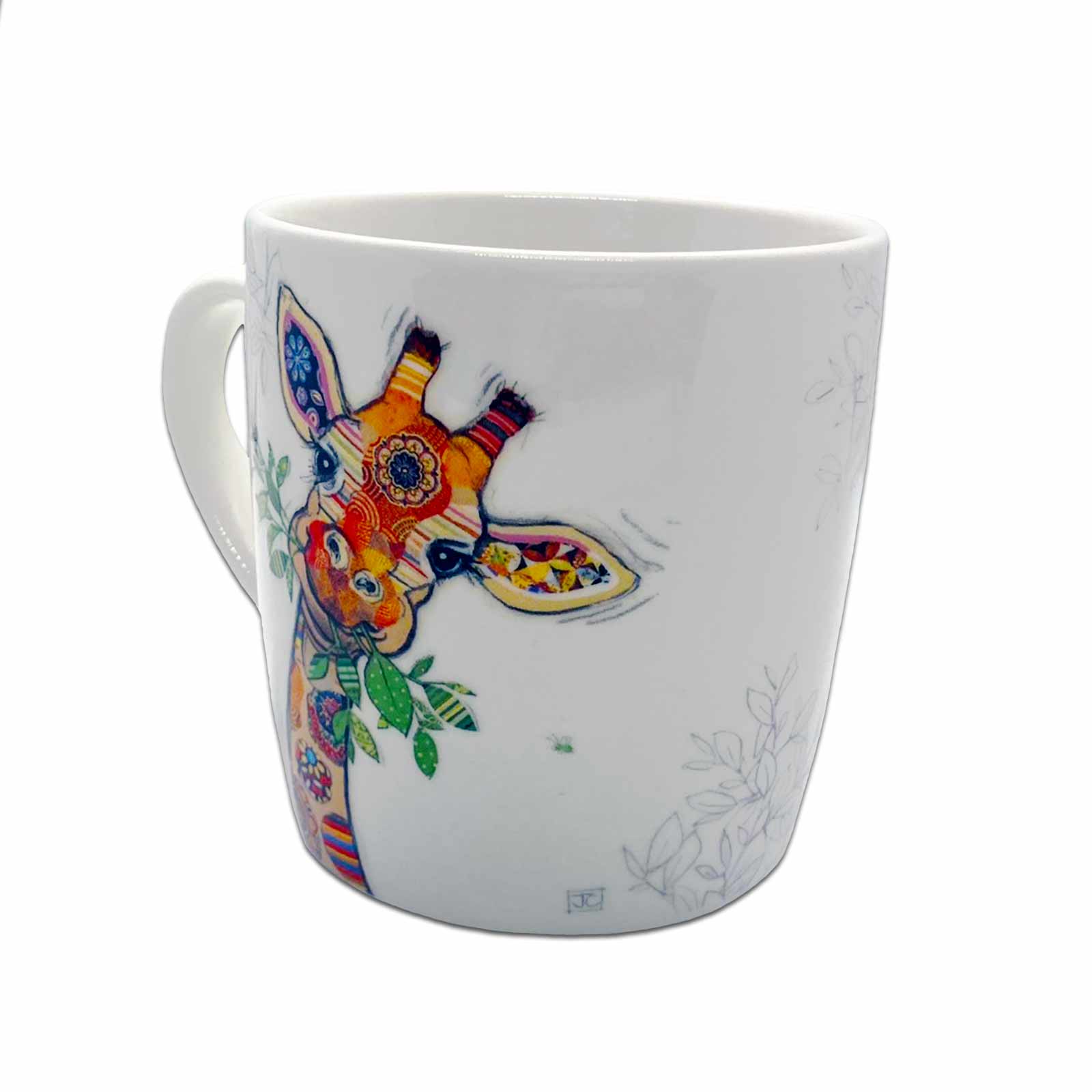 Gina Giraffe Bug Art Kooks Ceramic Coffee Mug