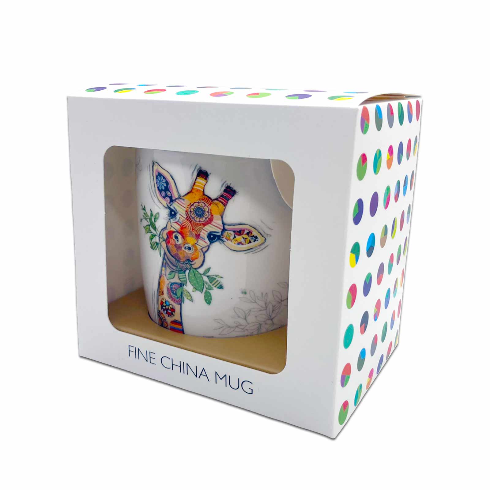 Gina Giraffe Bug Art Kooks Ceramic Coffee Mug