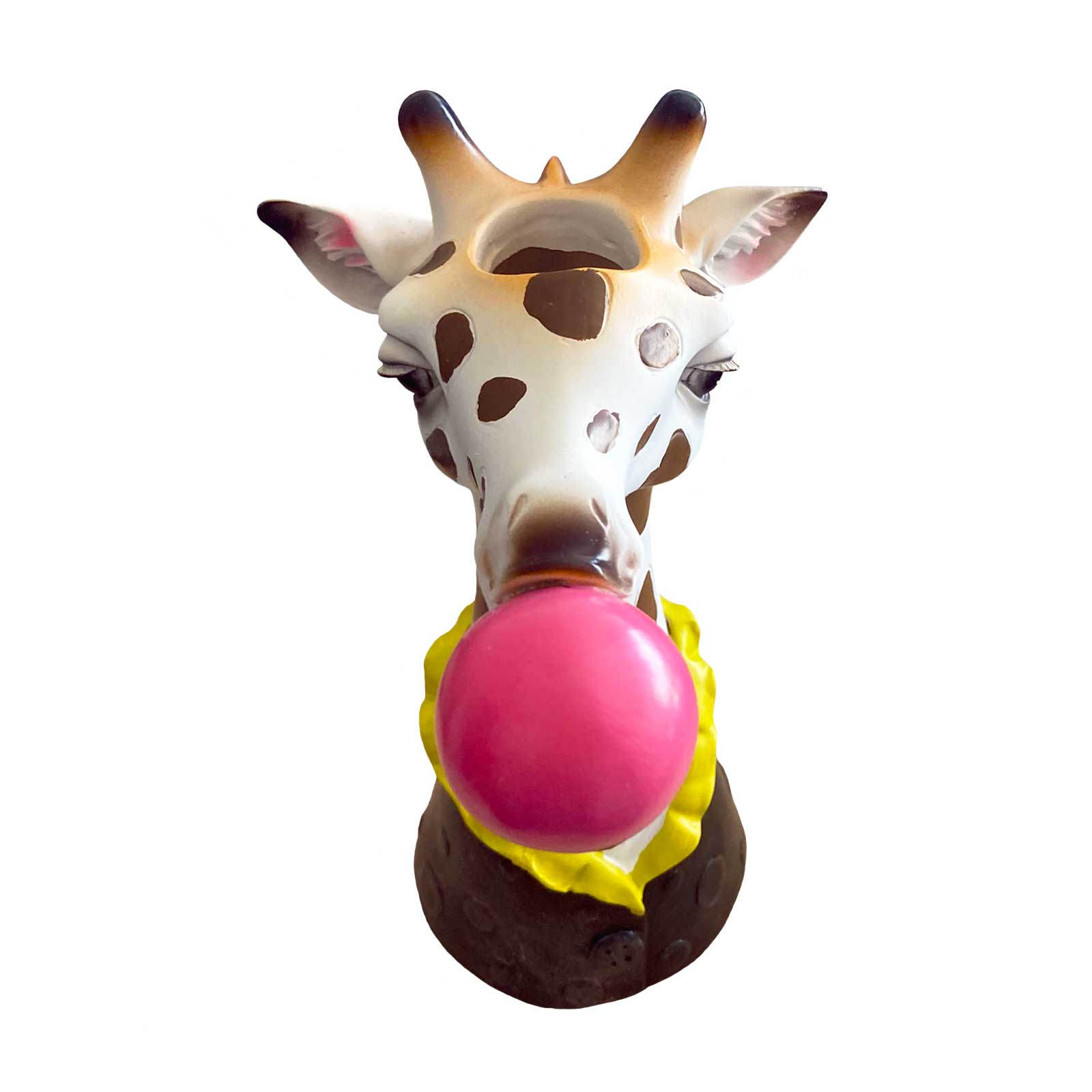 Giraffe Blowng Bubbles Resin Vase