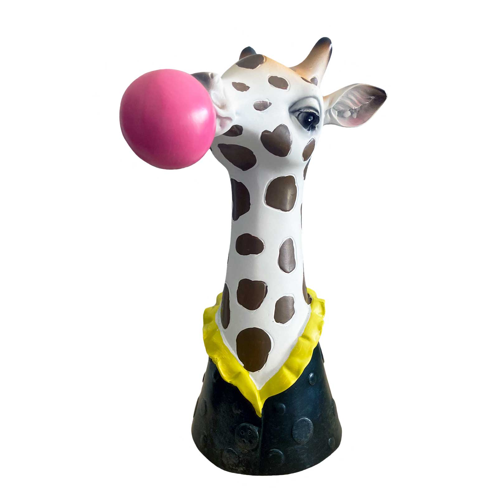 Giraffe Blowng Bubbles Resin Vase