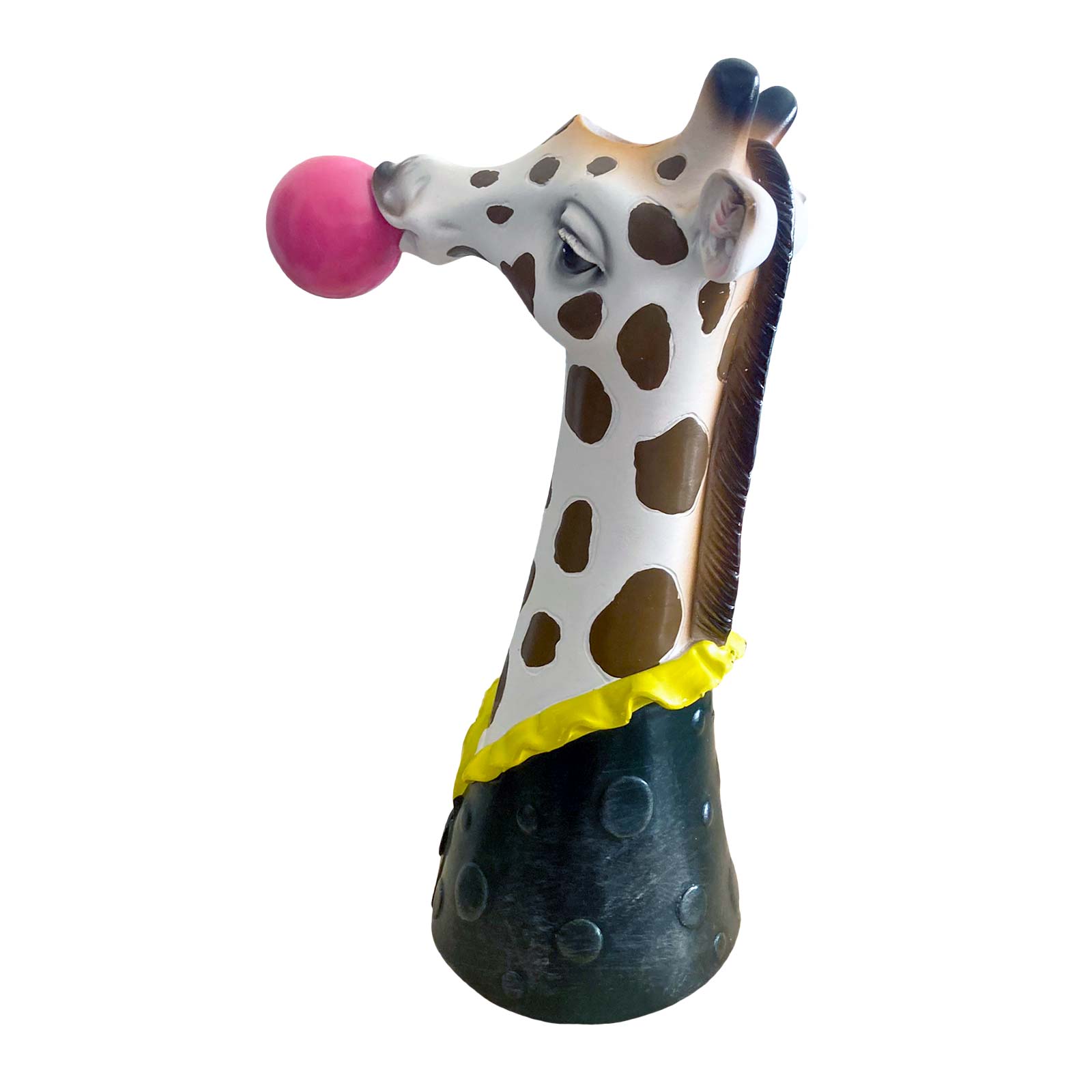 Giraffe Blowng Bubbles Resin Vase