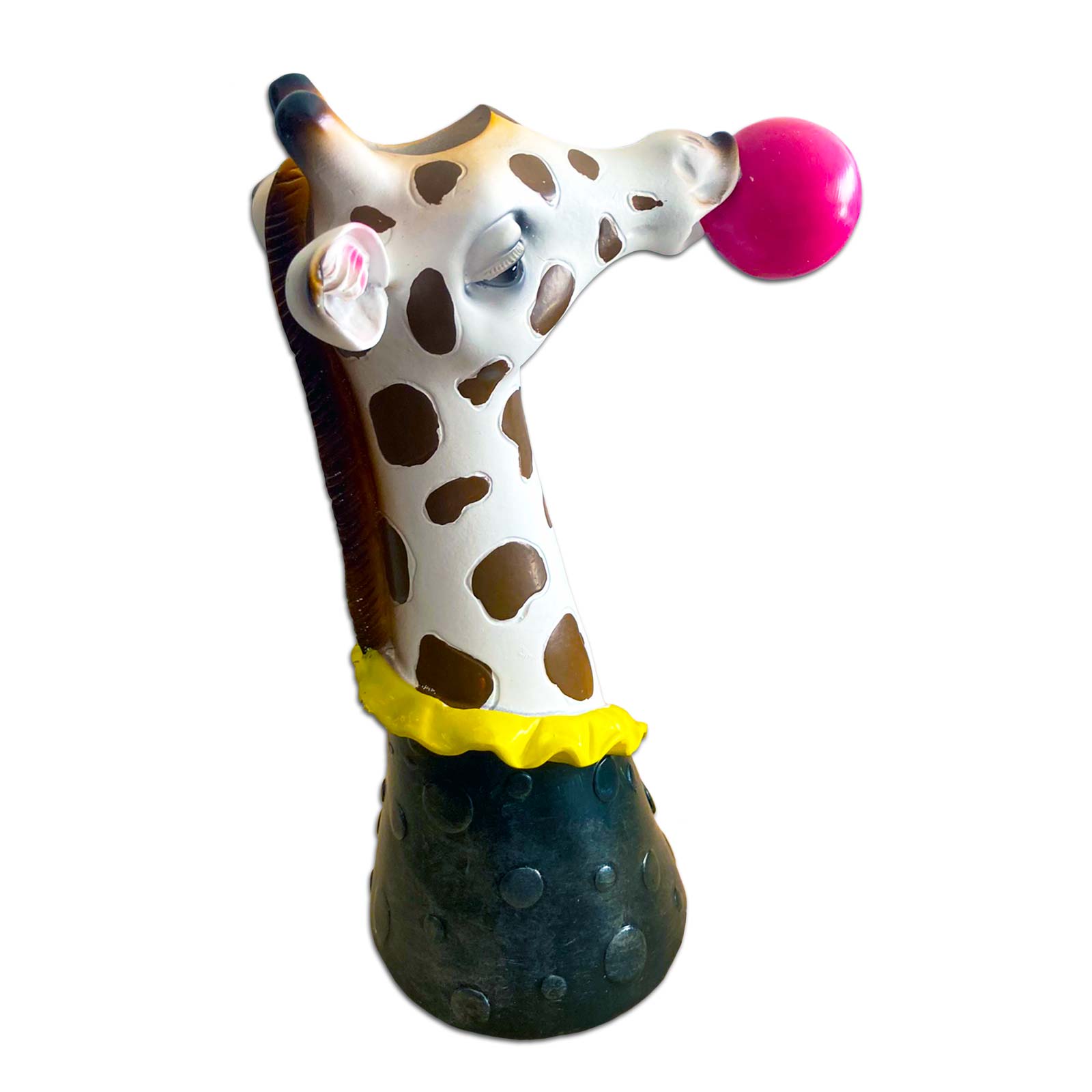 Giraffe Blowng Bubbles Resin Vase