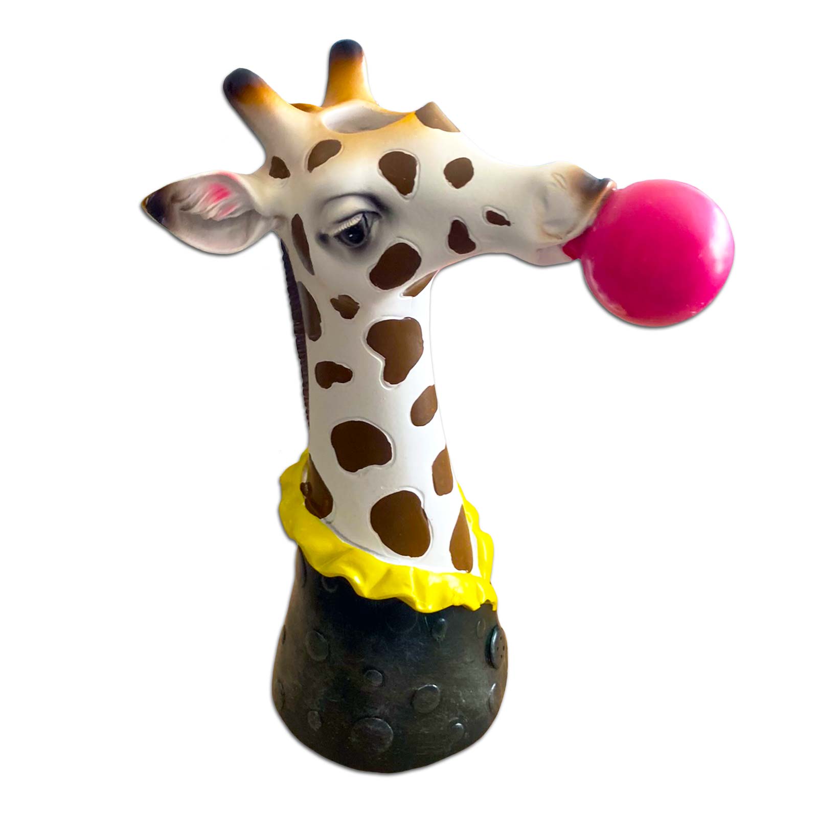 Giraffe Blowng Bubbles Resin Vase