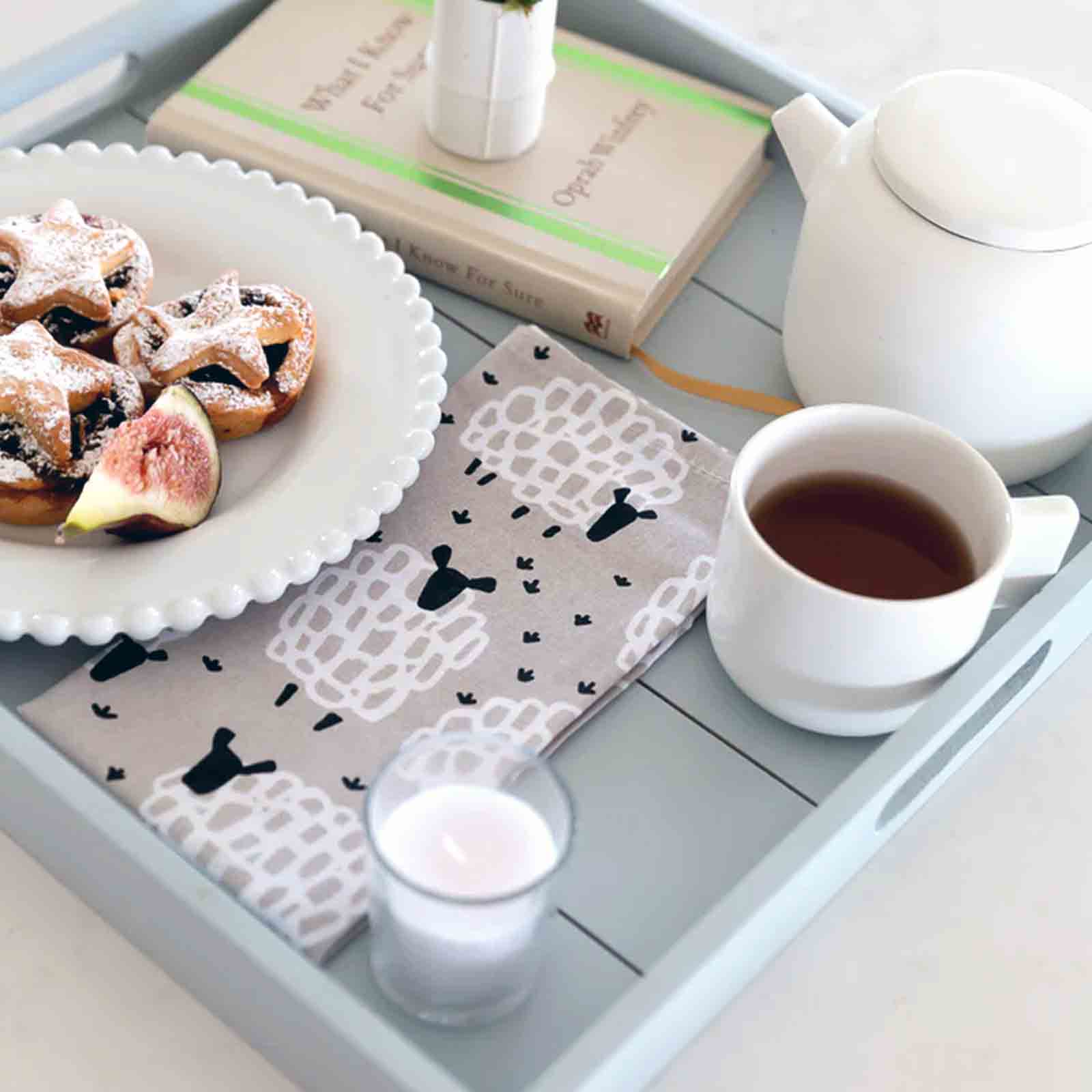 Grey Sheep 100% Cotton Cloth Napkins - Set of 4