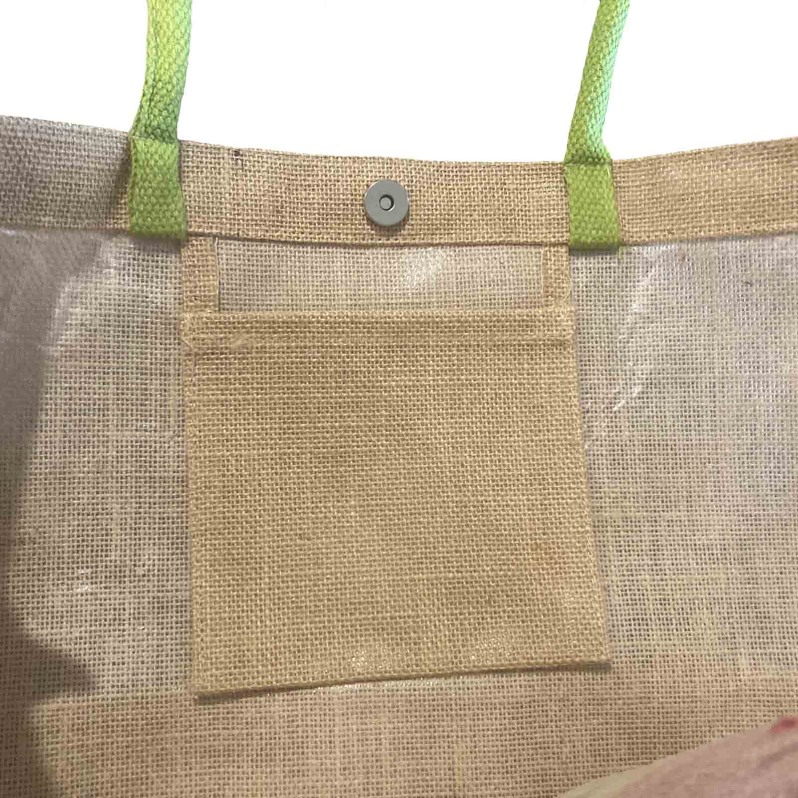 Hello Summer WATERMELON Sequin Jute Beach Bag Tote