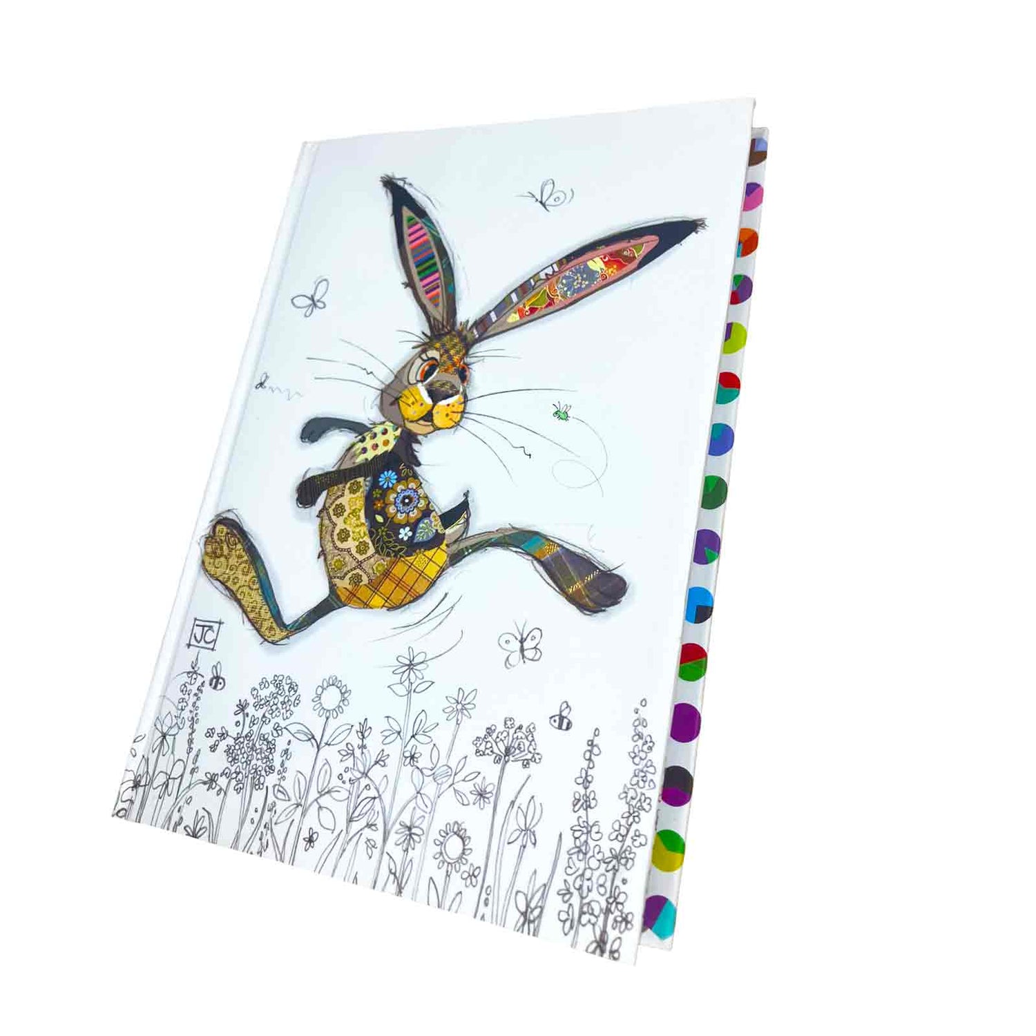 Hesper Hare Bug Art Kooks A5 Hardcover Notebook