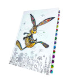 Hesper Hare Bug Art Kooks A5 Hardcover Notebook