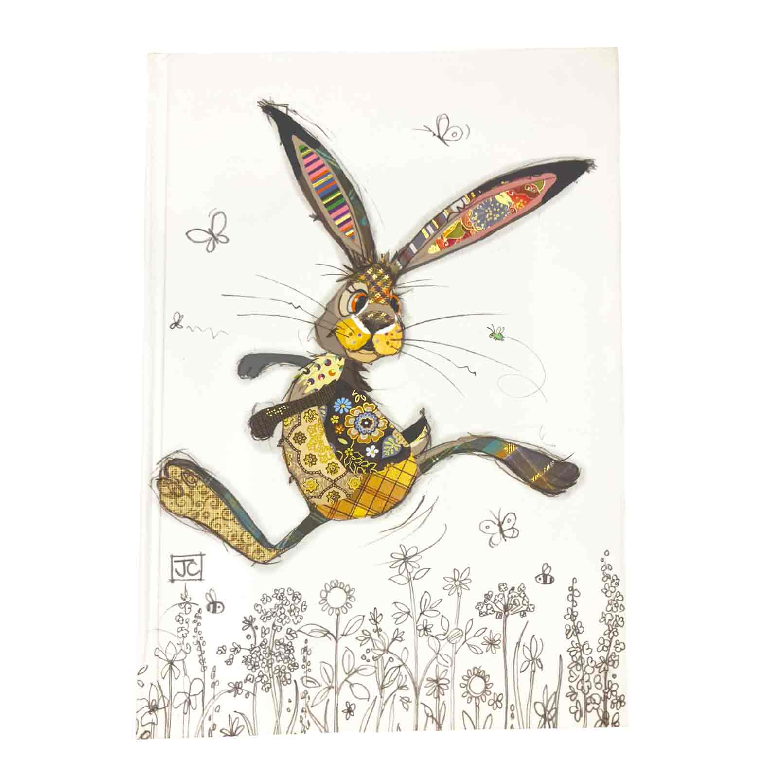 Hesper Hare Bug Art Kooks A5 Hardcover Notebook