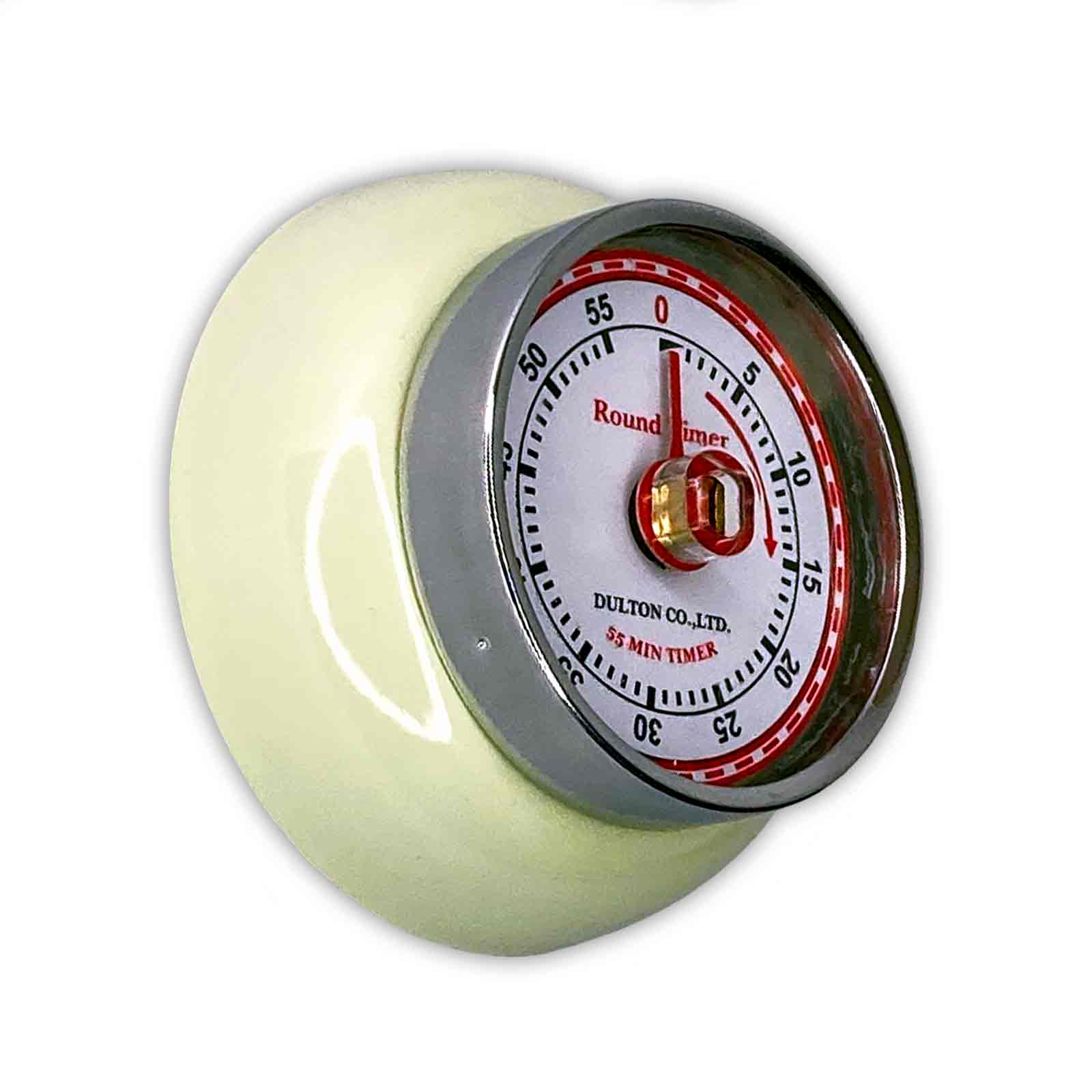 Ivory Dulton Magnetic Metal Mechanical Kitchen Timer