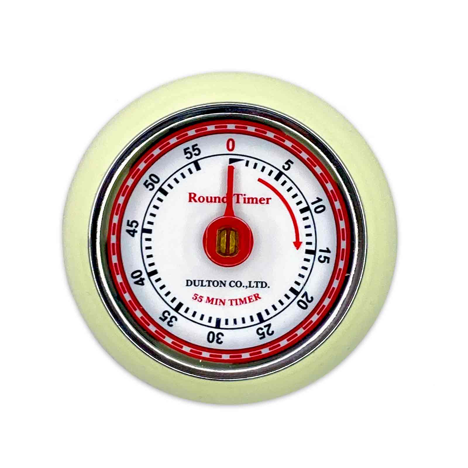 Ivory Dulton Magnetic Metal Mechanical Kitchen Timer