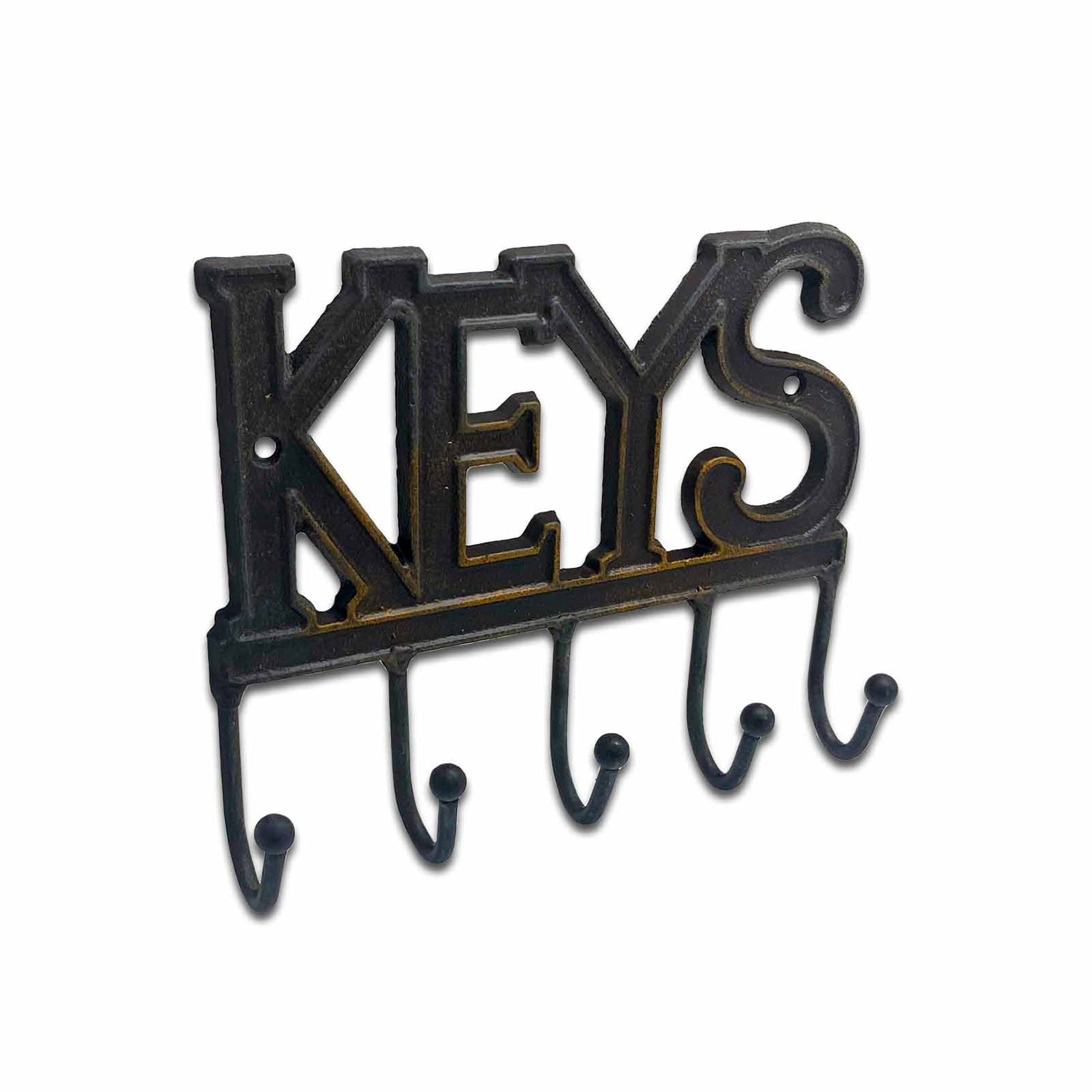 Cast Iron KEYS Key and Coat Hook