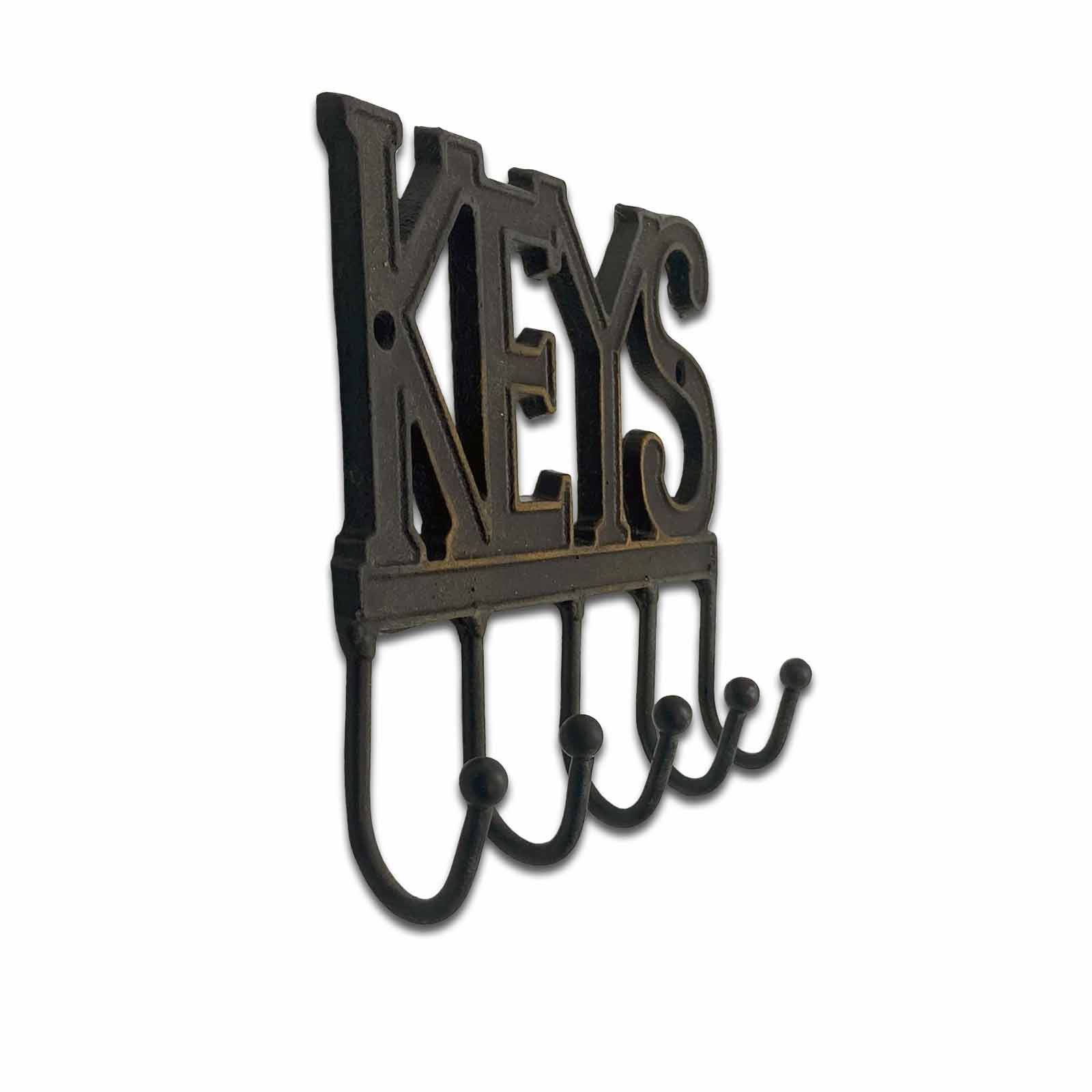 Cast Iron KEYS Key and Coat Hook