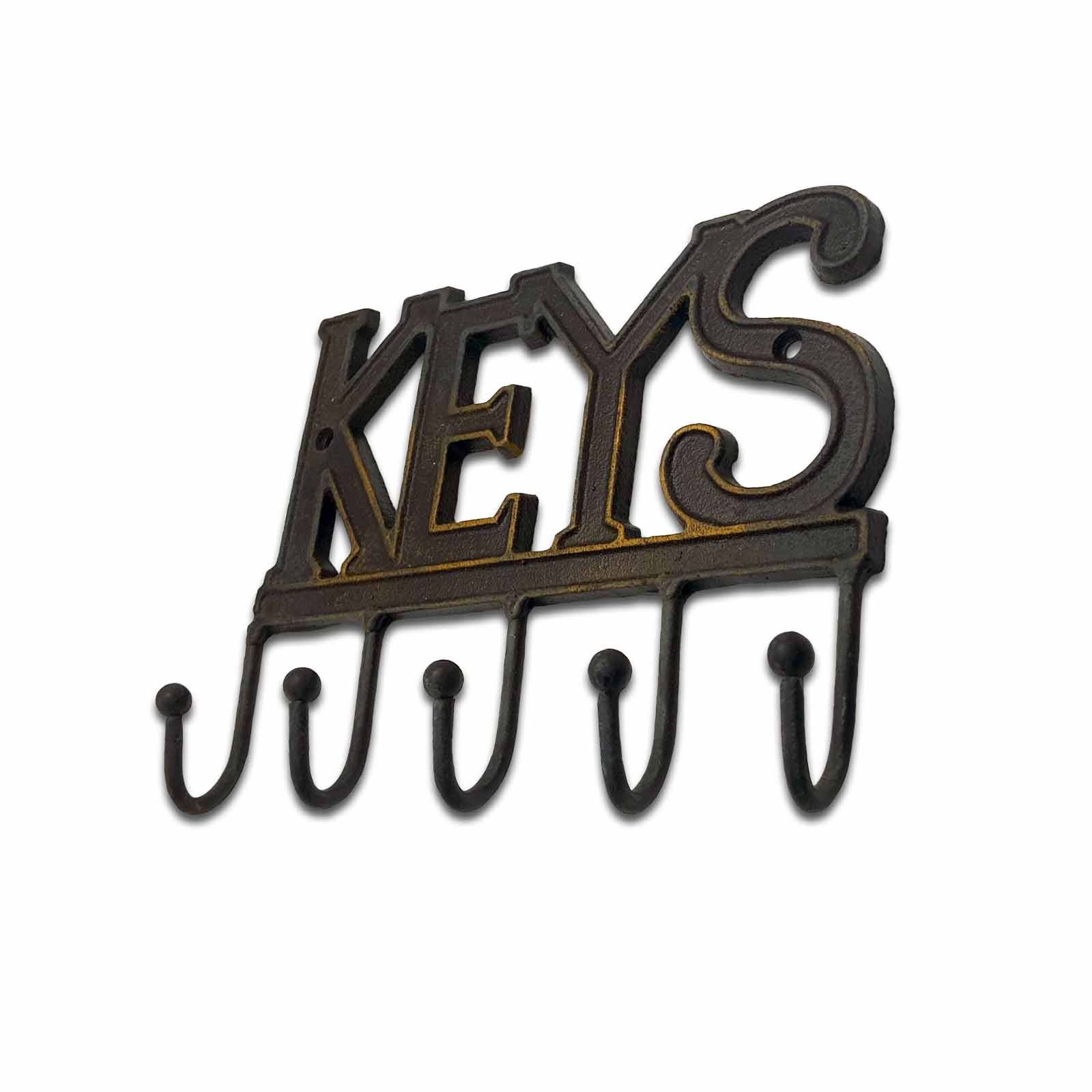 Cast Iron KEYS Key and Coat Hook